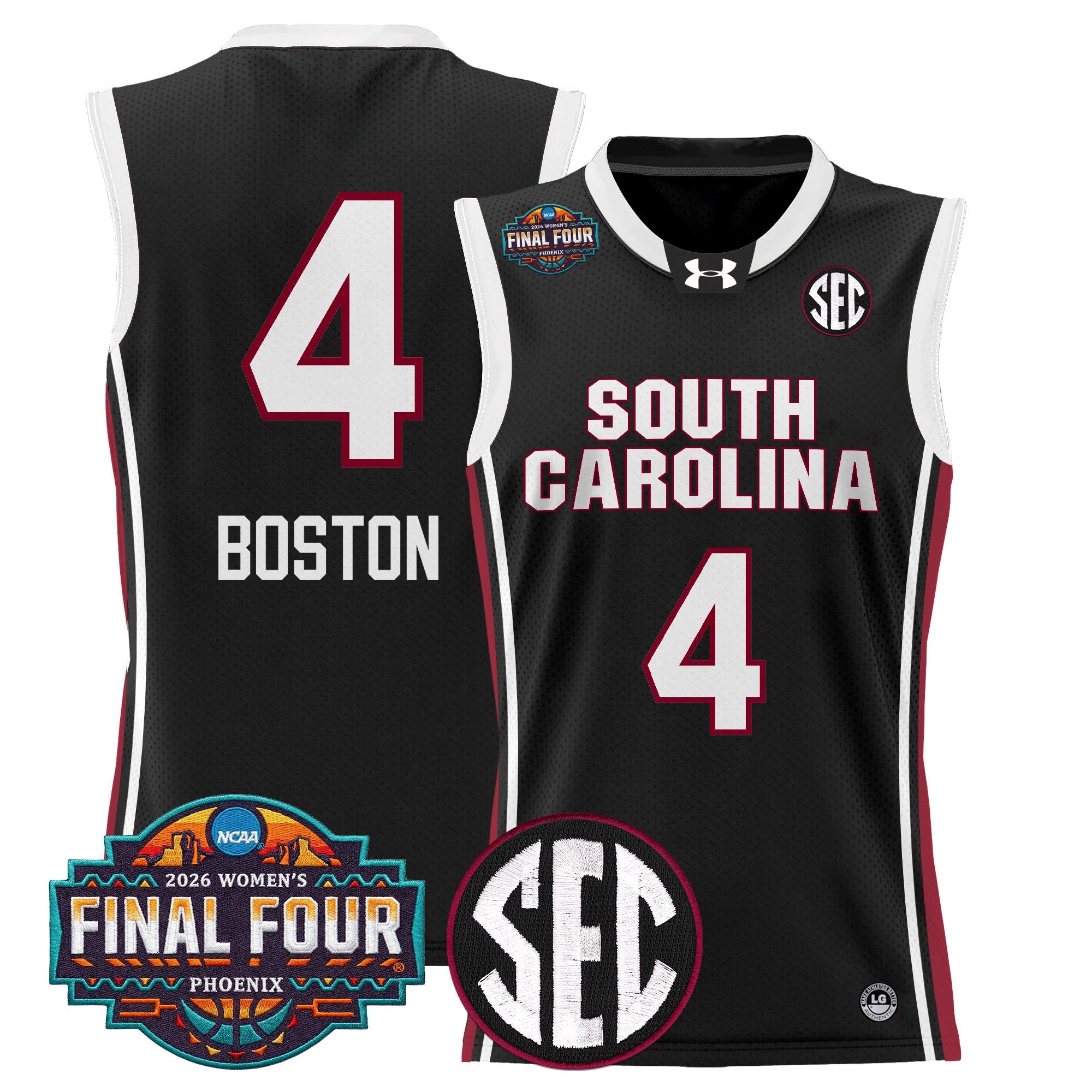 Men's Size South Carolina Gamecocks 2026 Women's Tournament Final Four Basketball Jersey - All Stitched
