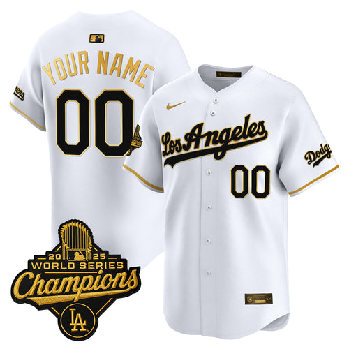 Dodgers 2026 Vapor Premier Limited Custom Jersey - World Series Champions Edition - All Stitched
