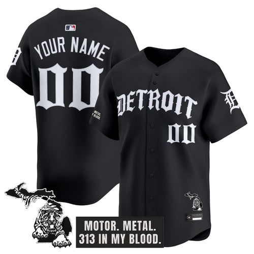 Detroit Tigers 'Old English Edition' Vapor Premier Limited Custom Jersey - All Stitched