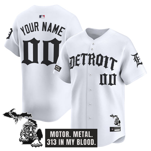Detroit Tigers 'Old English Edition' Vapor Premier Limited Custom Jersey - All Stitched