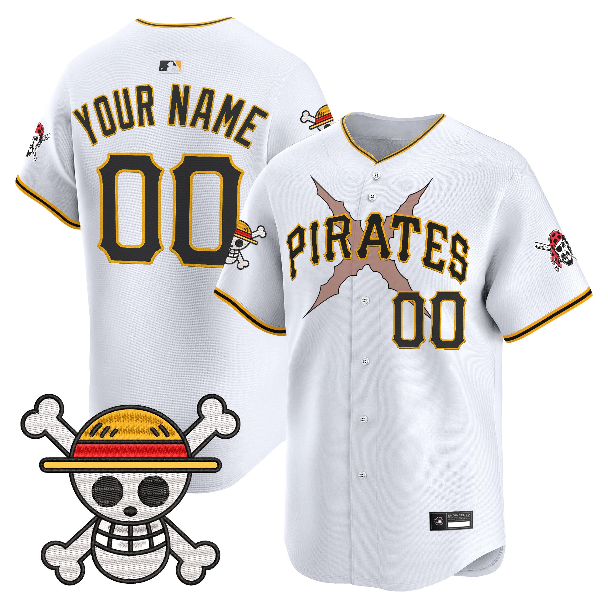 Pittsburgh Pirates x One Piece Vapor Premier Limited Custom Jersey - Stitched