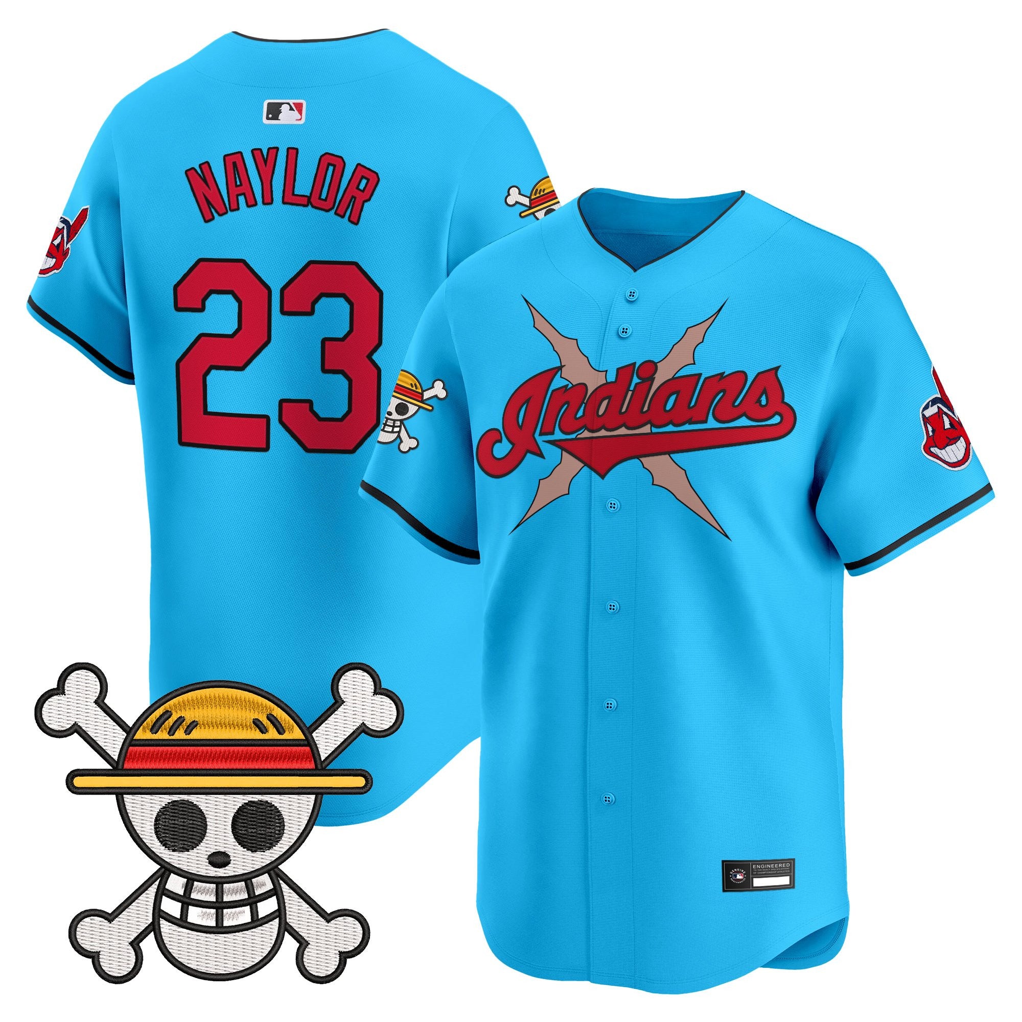 Men's Cleveland Indians x One Piece Vapor Premier Limited Jersey - Stitched