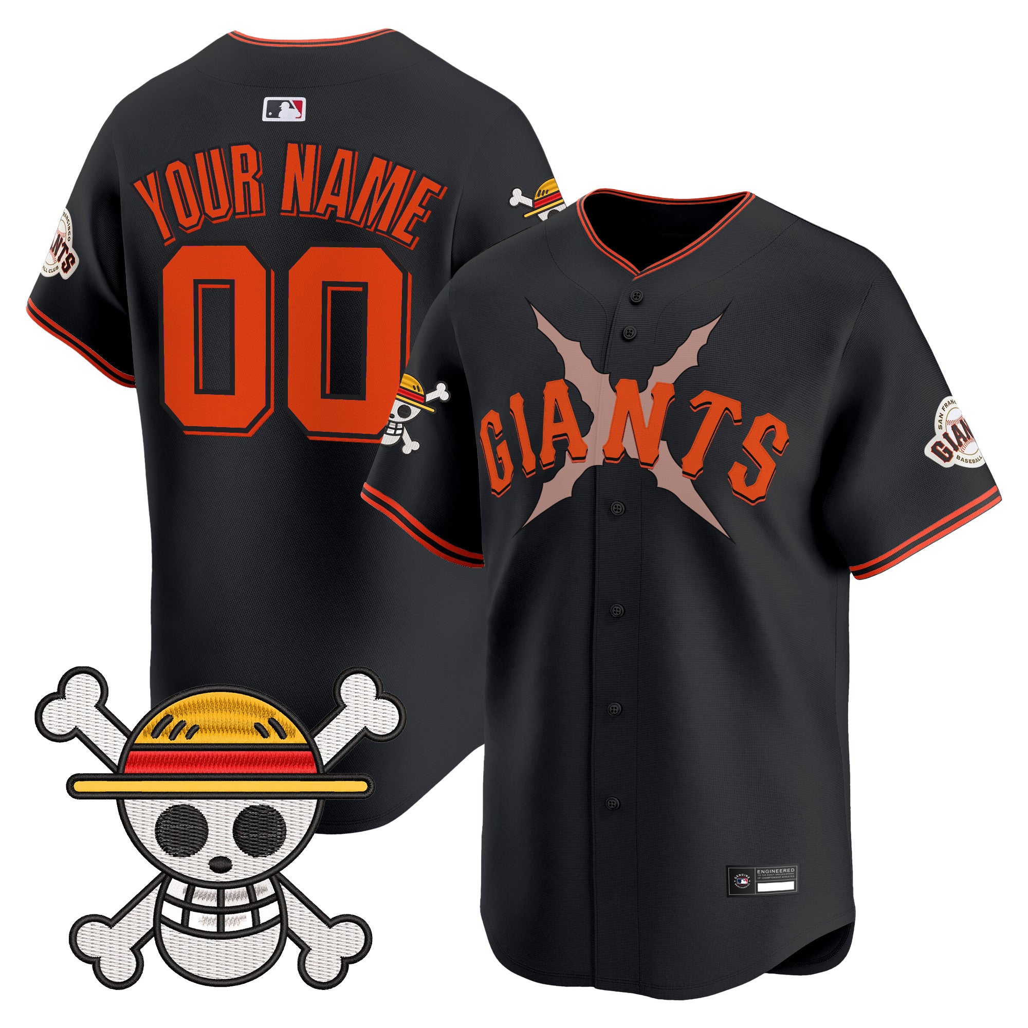 San Francisco Giants x One Piece Vapor Premier Limited Custom Jersey - Stitched
