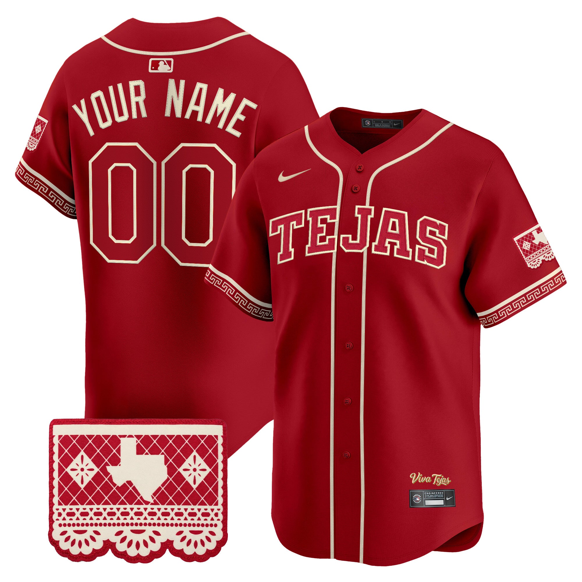 Texas Rangers 2026 City Connect Vapor Premier Limited Custom Jersey - All Stitched