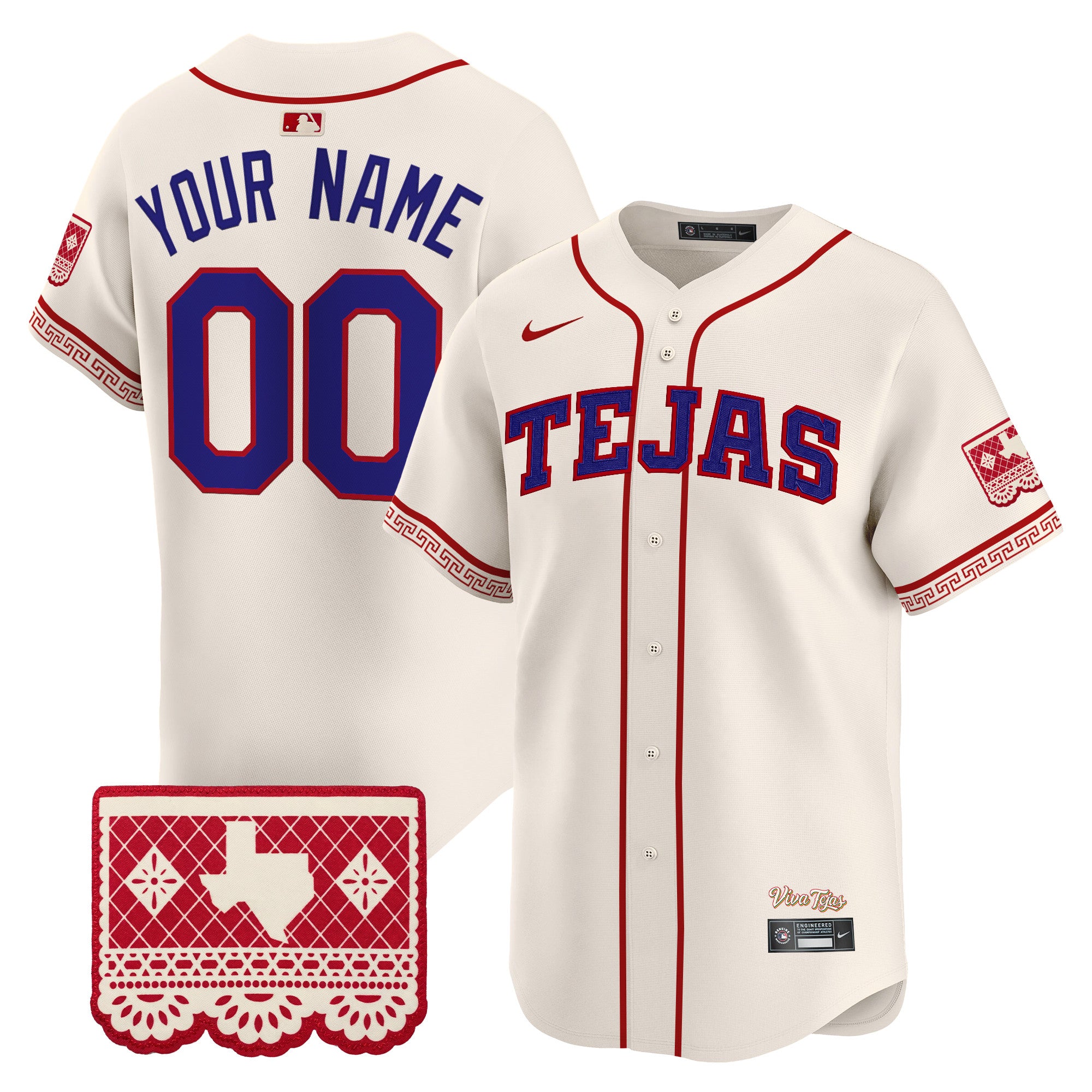 Texas Rangers 2026 City Connect Vapor Premier Limited Custom Jersey - All Stitched