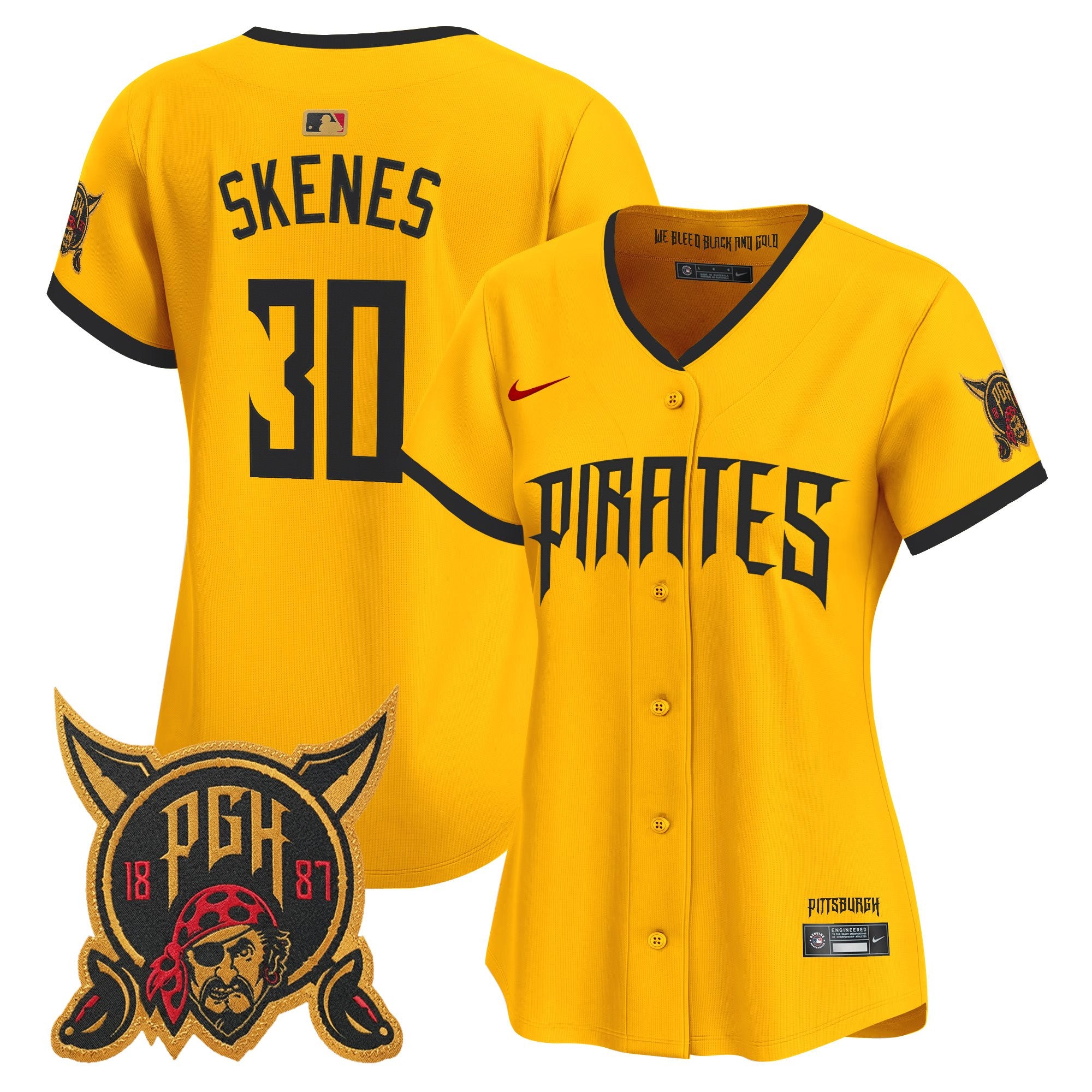 Women's Pittsburgh Pirates 2026 City Connect Vapor Premier Limited Jersey - All Stitched