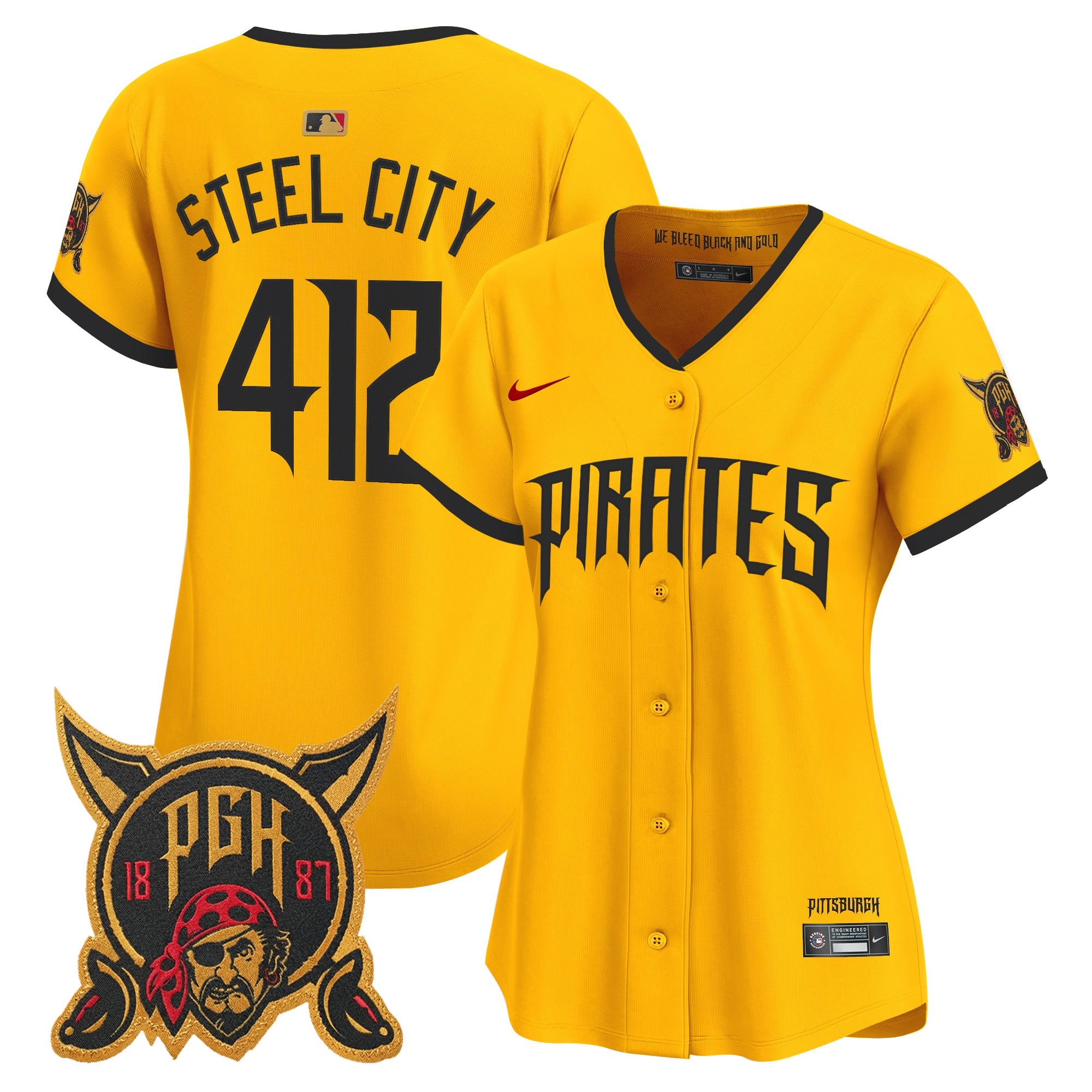 Women's Pittsburgh Pirates 2026 City Connect Vapor Premier Limited Jersey - All Stitched