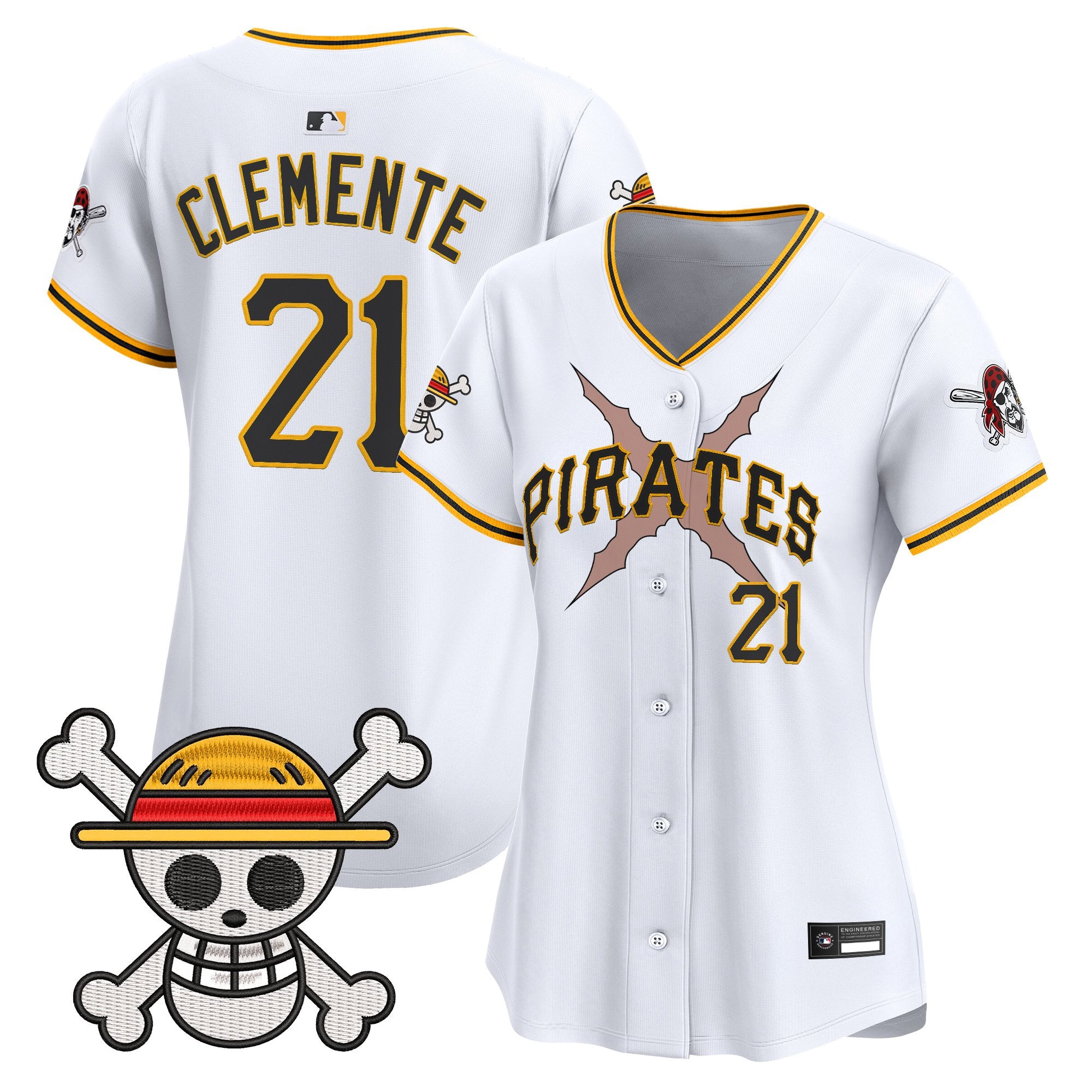 Women's Pittsburgh Pirates x One Piece Vapor Premier Limited Jersey - Stitched