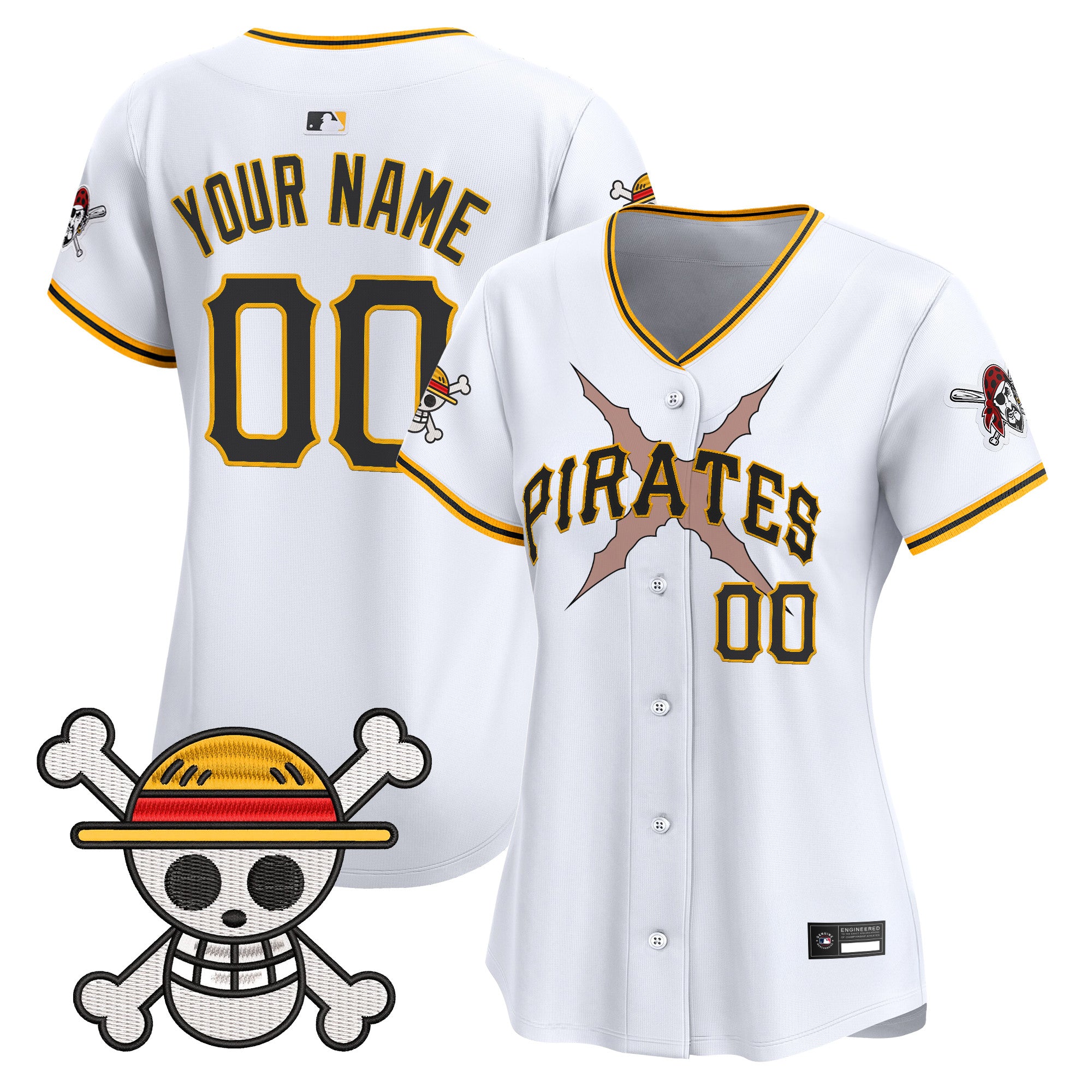 Pittsburgh Pirates x One Piece Vapor Premier Limited Custom Jersey - Stitched