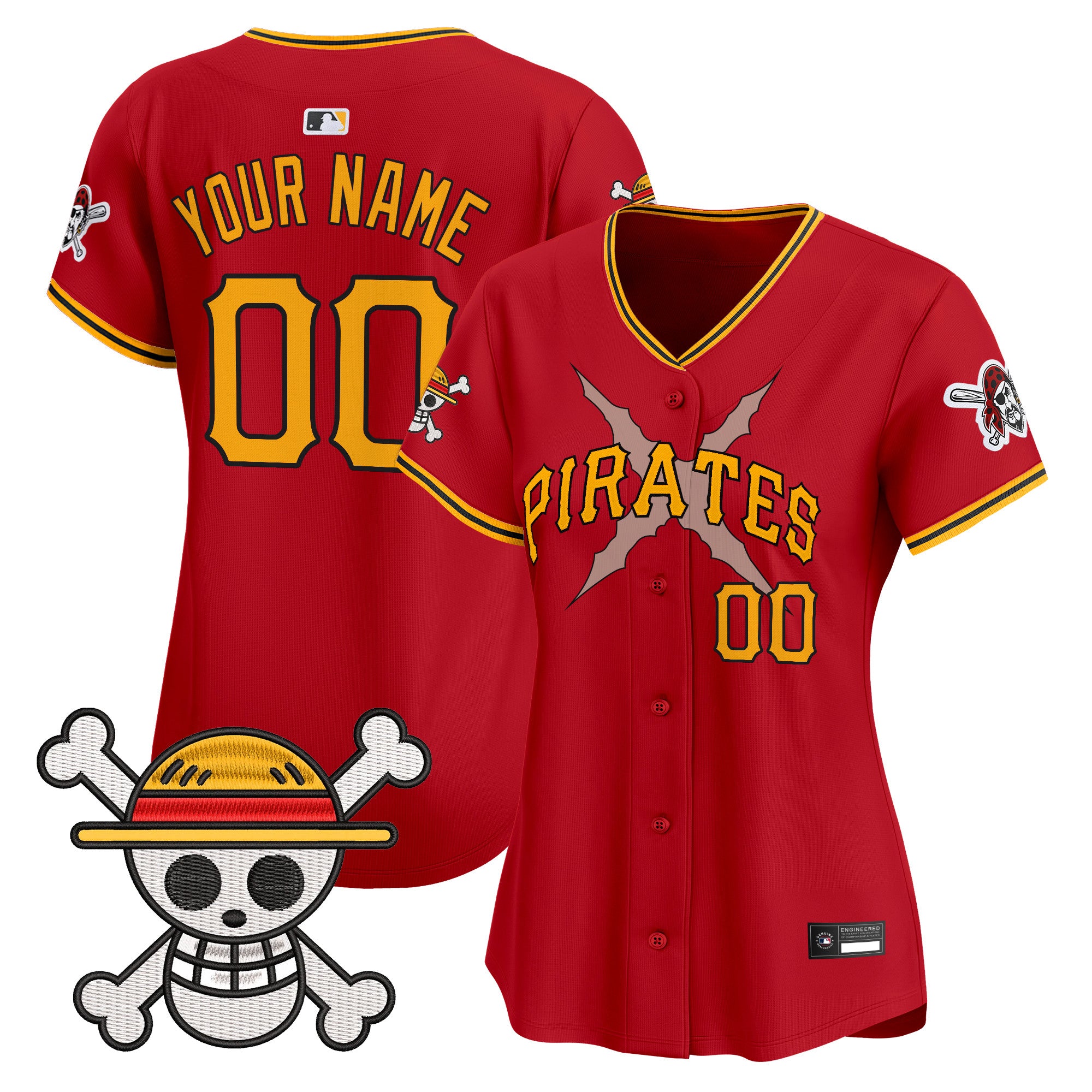 Pittsburgh Pirates x One Piece Vapor Premier Limited Custom Jersey - Stitched