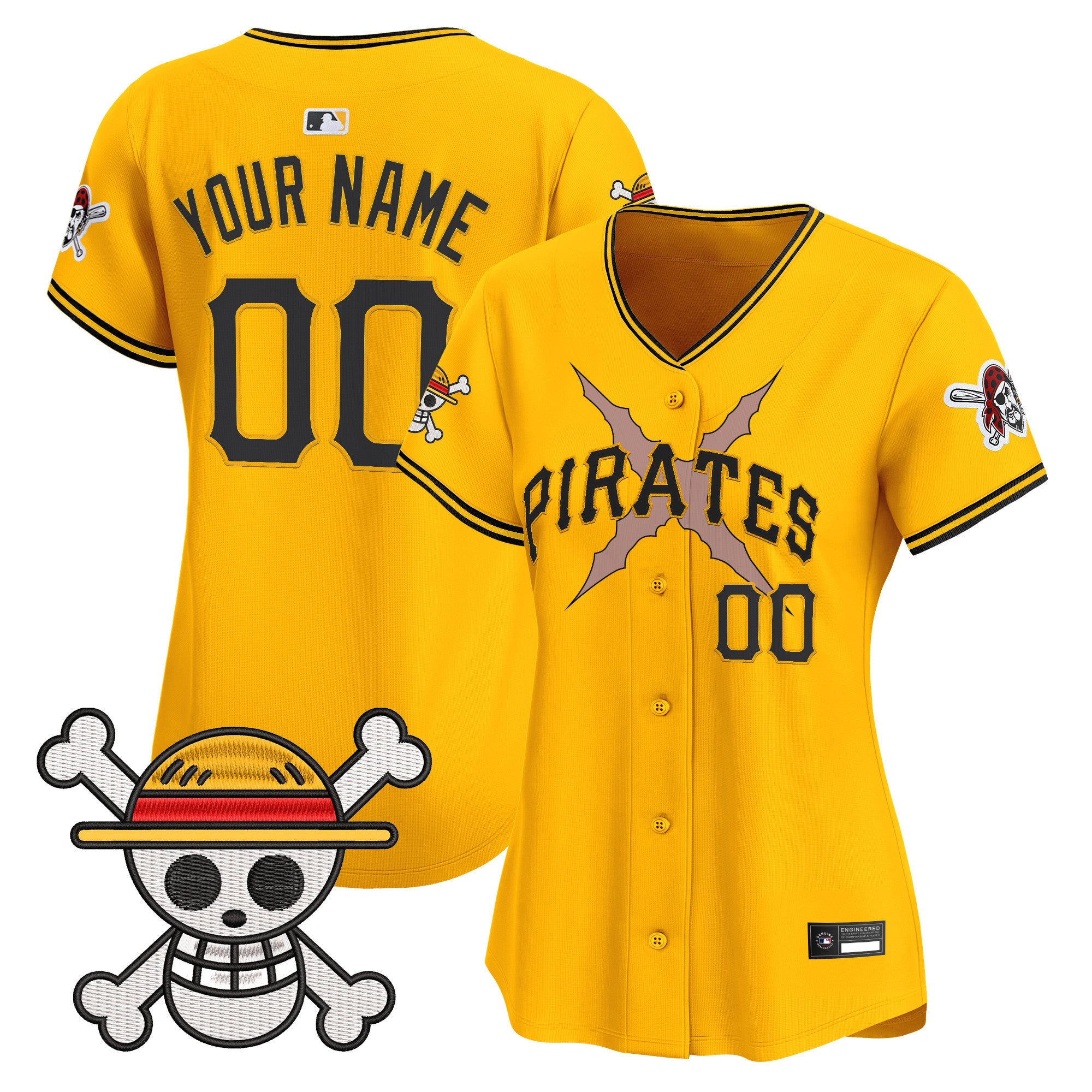 Pittsburgh Pirates x One Piece Vapor Premier Limited Custom Jersey - Stitched