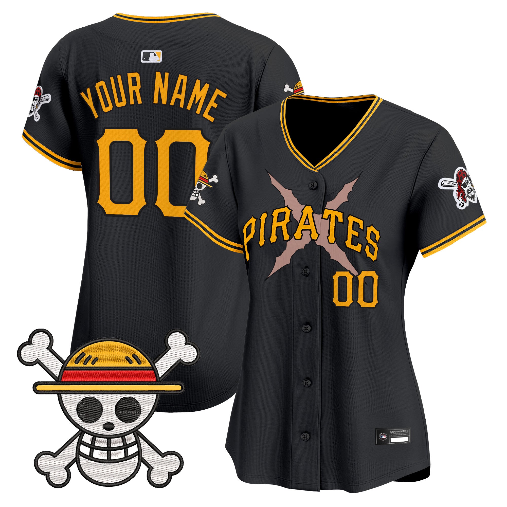 Pittsburgh Pirates x One Piece Vapor Premier Limited Custom Jersey - Stitched