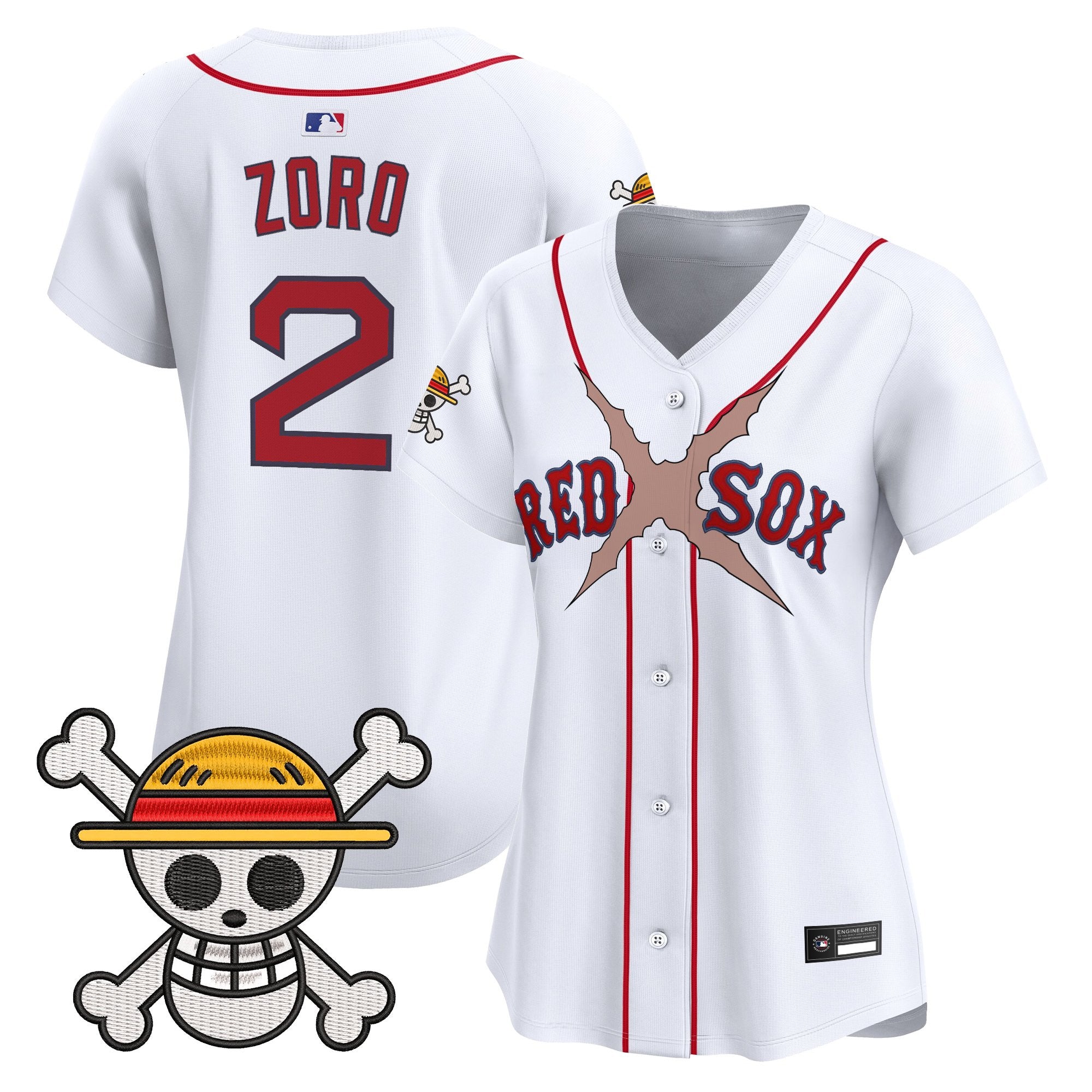Women's Boston Red Sox x One Piece Vapor Premier Limited Jersey - Stitched