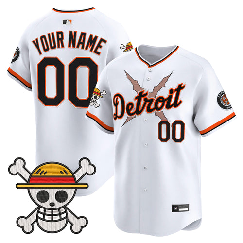 Detroit Tigers x One Piece Vapor Premier Limited Custom Jersey - Stitched