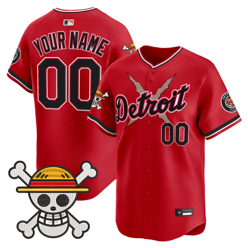 Detroit Tigers x One Piece Vapor Premier Limited Custom Jersey - Stitched