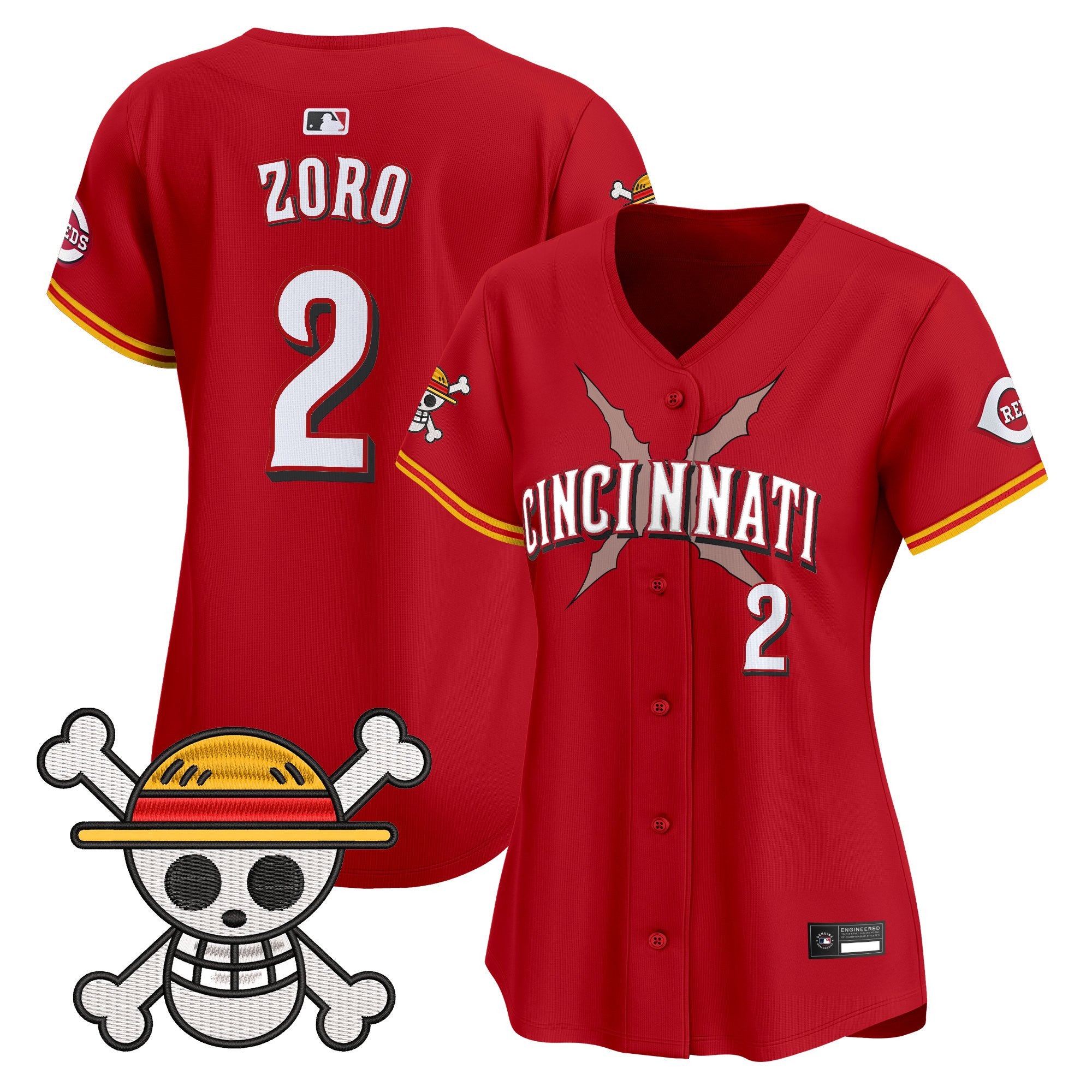 Women's Cincinnati Reds x One Piece Vapor Premier Limited Jersey - Stitched