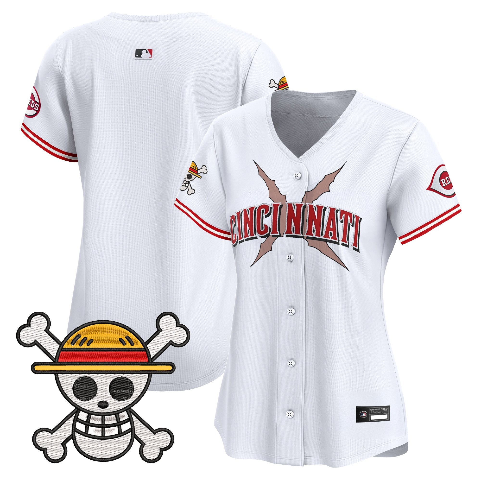 Women's Cincinnati Reds x One Piece Vapor Premier Limited Jersey - Stitched