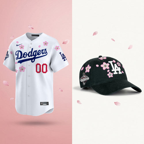 Dodgers 2025 Champions Tokyo Series Bundle – Custom Jersey & Strapback Hat - Stitched