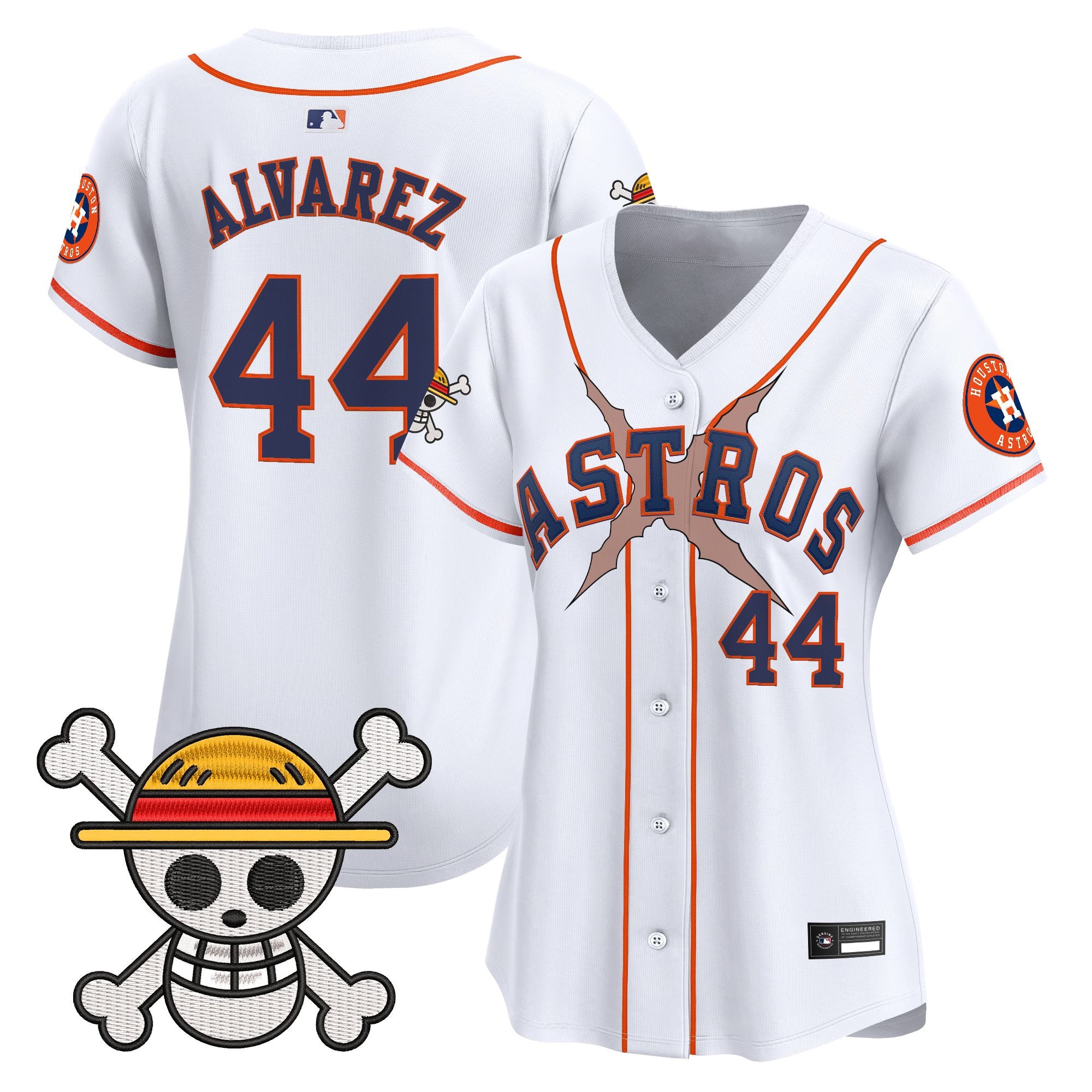 Women's Houston Astros x One Piece Vapor Premier Limited Jersey - Stitched