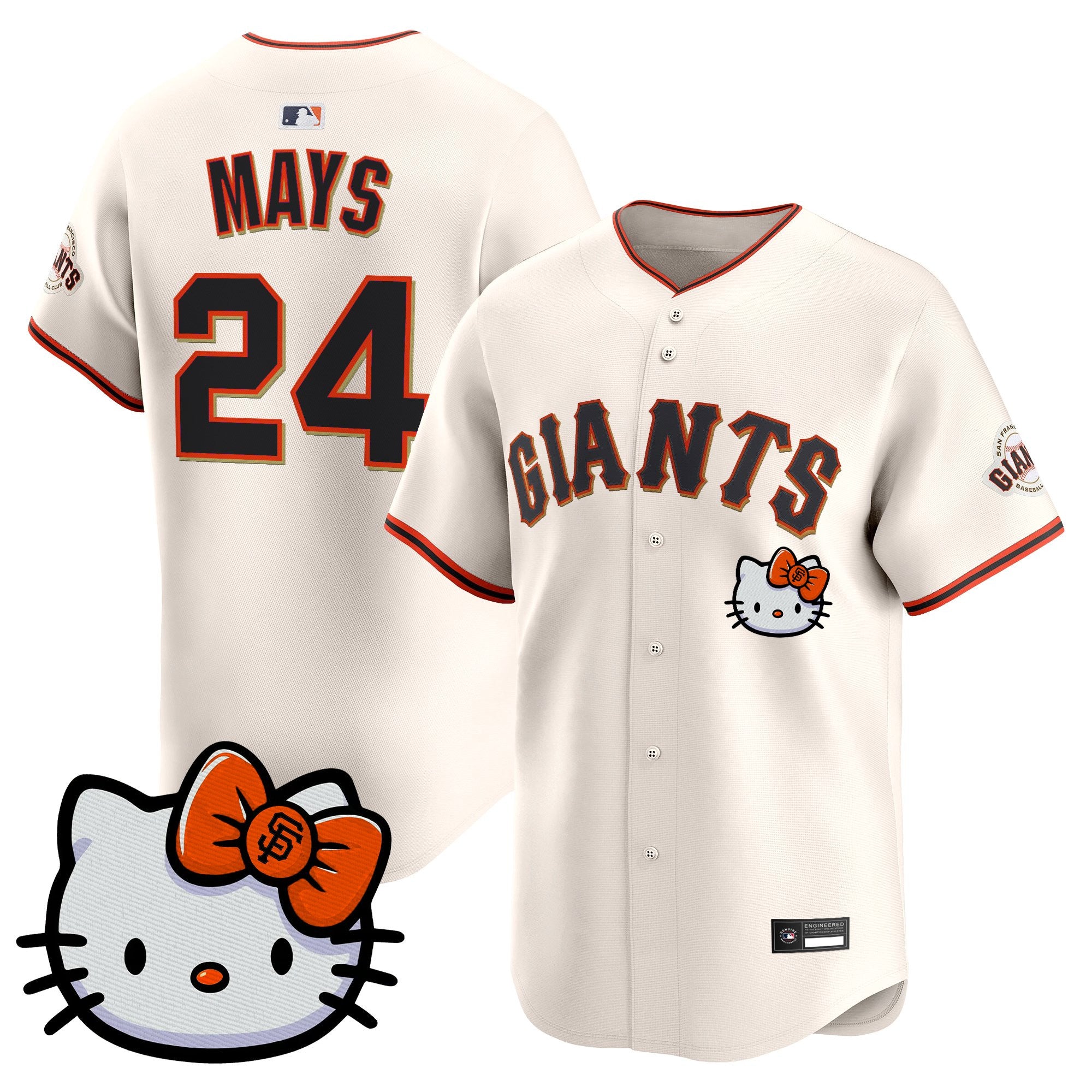 Unisex San Francisco Giants Hello Kitty Vapor Premier Limited Jersey – All Stitched