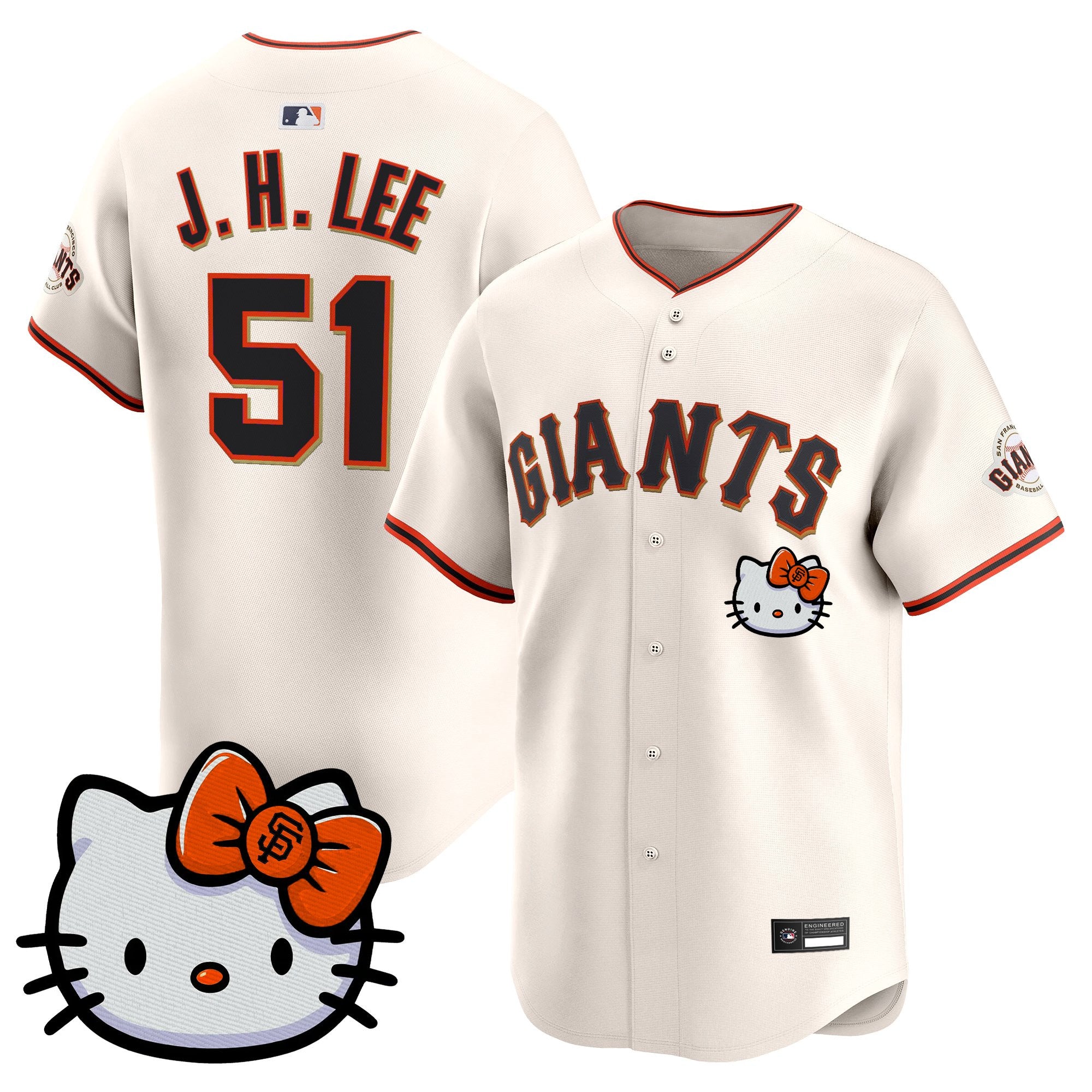 Unisex San Francisco Giants Hello Kitty Vapor Premier Limited Jersey – All Stitched