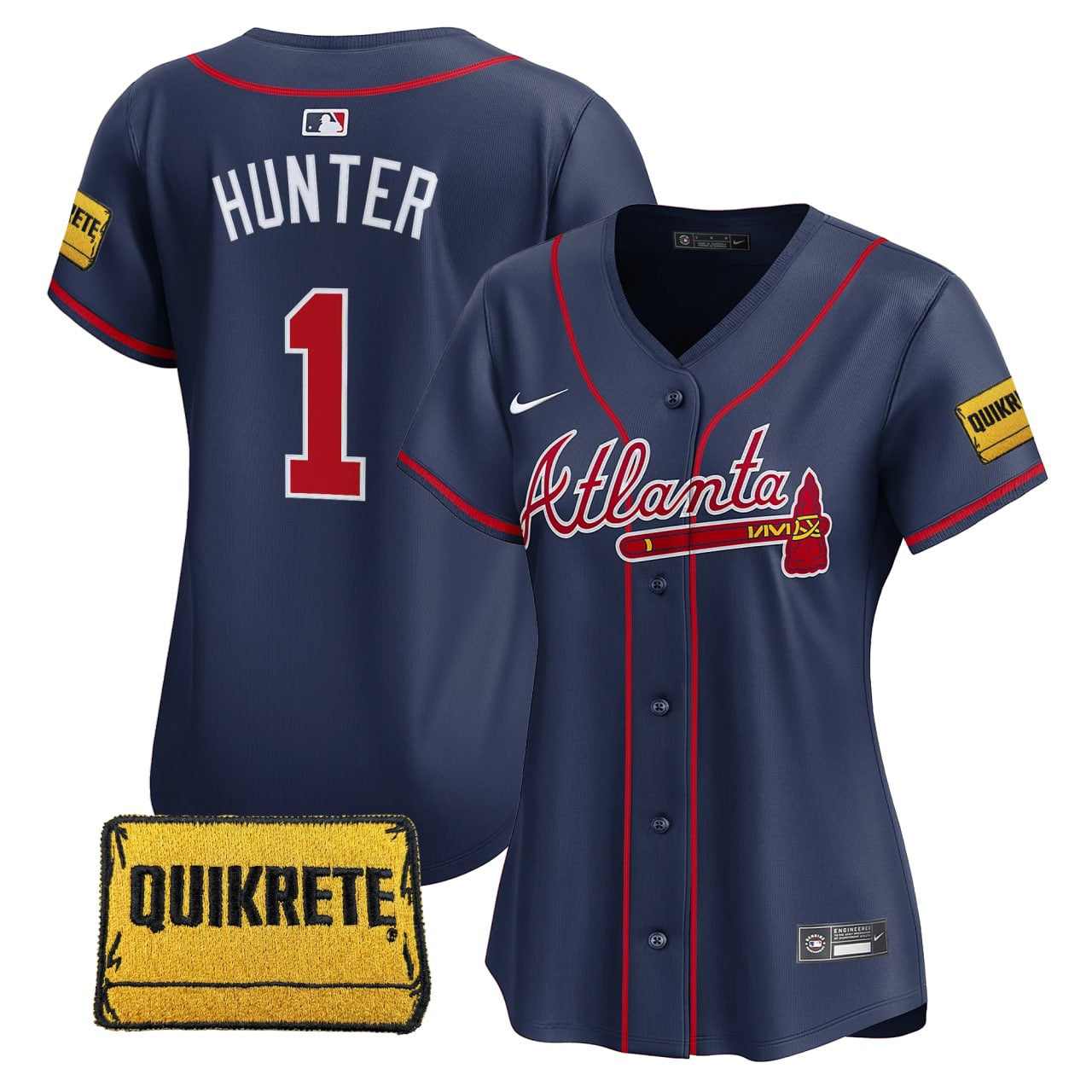 Hunter Atlanta Braves Vapor Premier Limited Jersey - Stitched