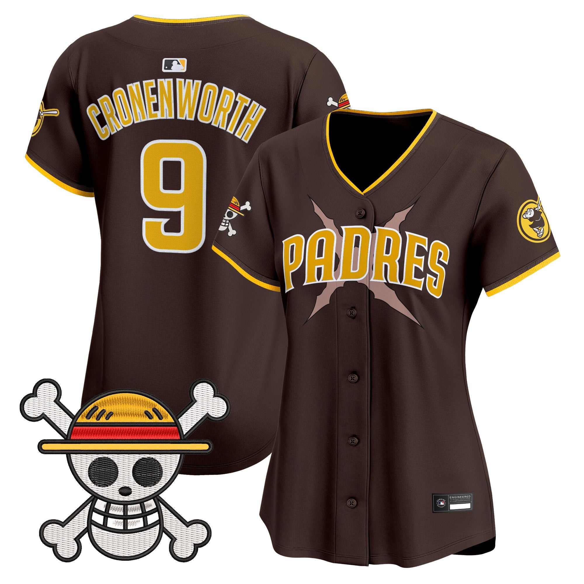 Women's Padres x One Piece Vapor Premier Limited Jersey - Stitched