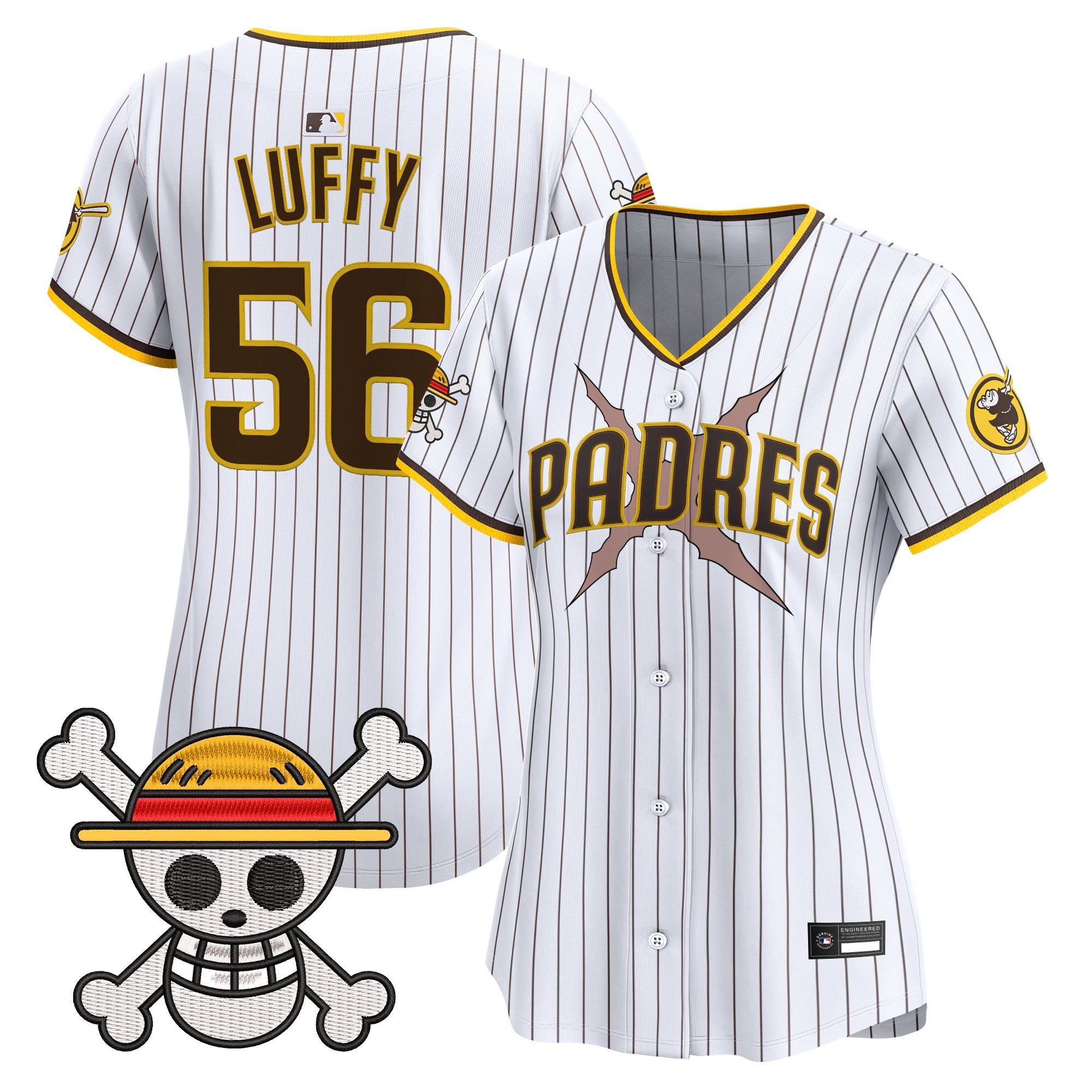 Women's Padres x One Piece Vapor Premier Limited Jersey - Stitched