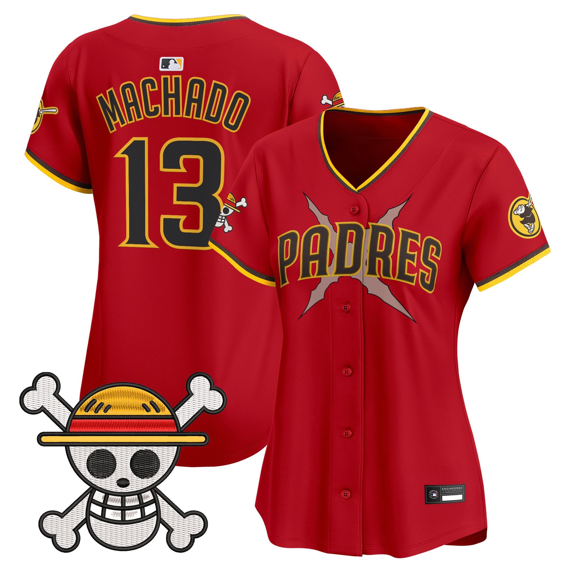 Women's Padres x One Piece Vapor Premier Limited Jersey - Stitched