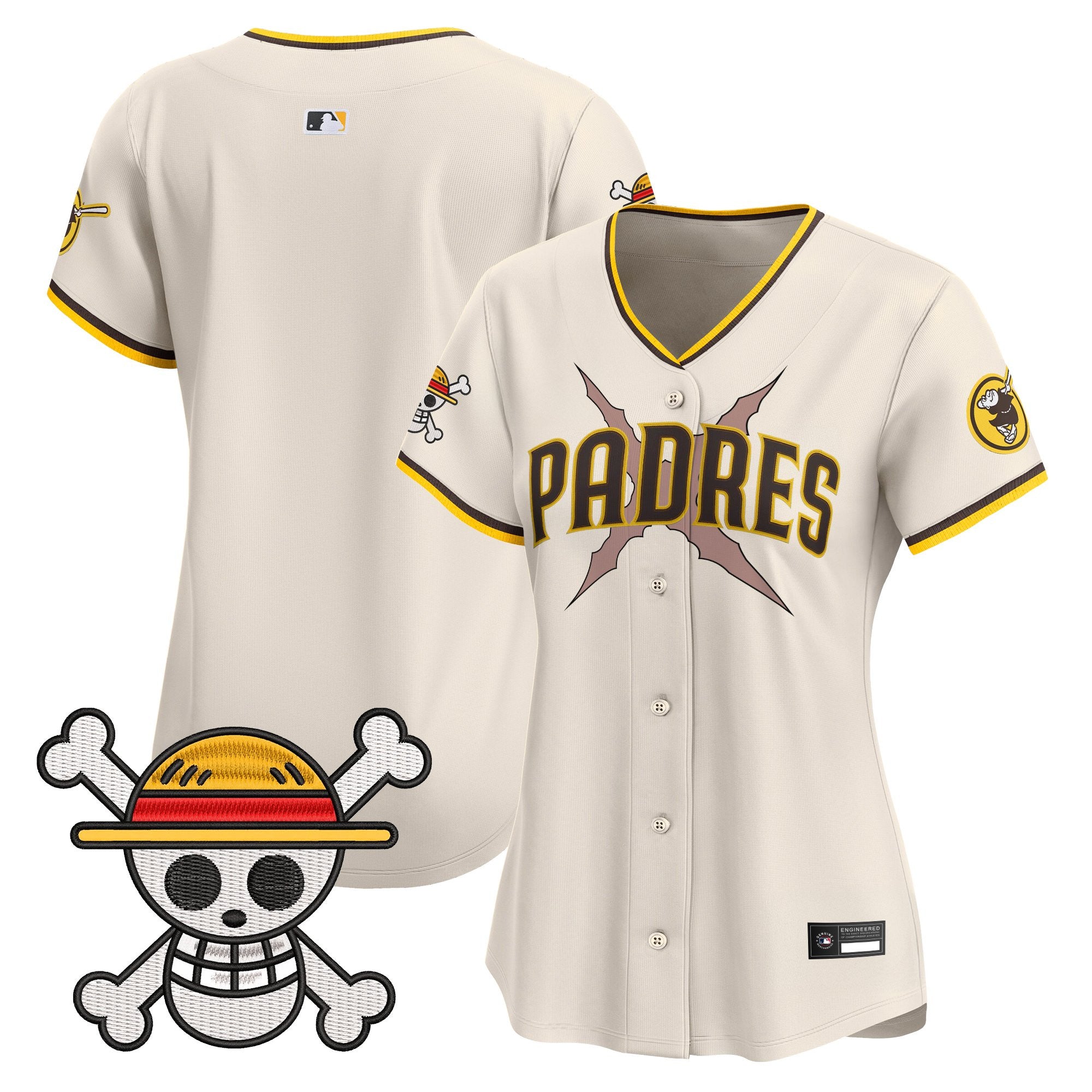 Women's Padres x One Piece Vapor Premier Limited Jersey - Stitched