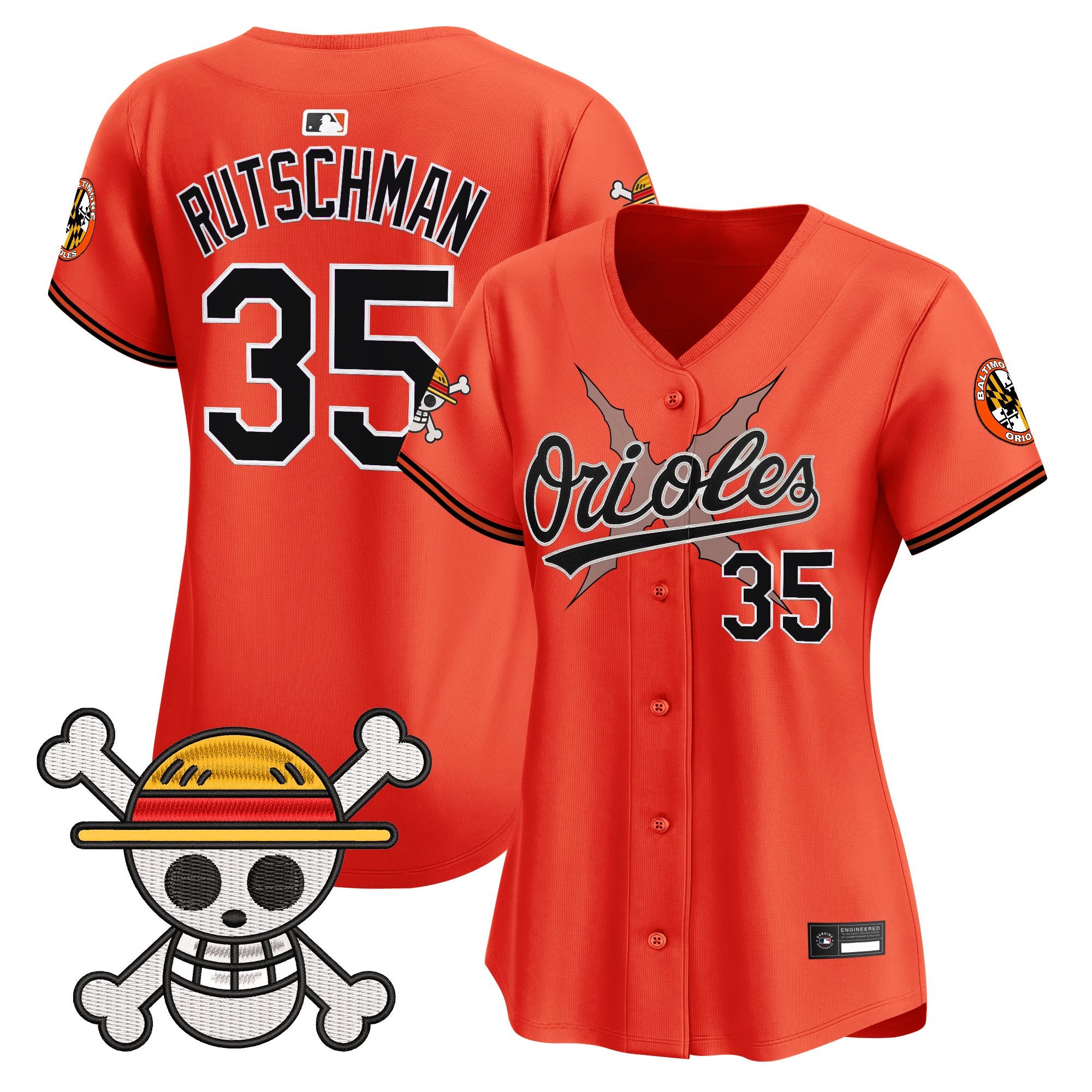 Women's Baltimore Orioles x One Piece Vapor Premier Limited Jersey - Stitched