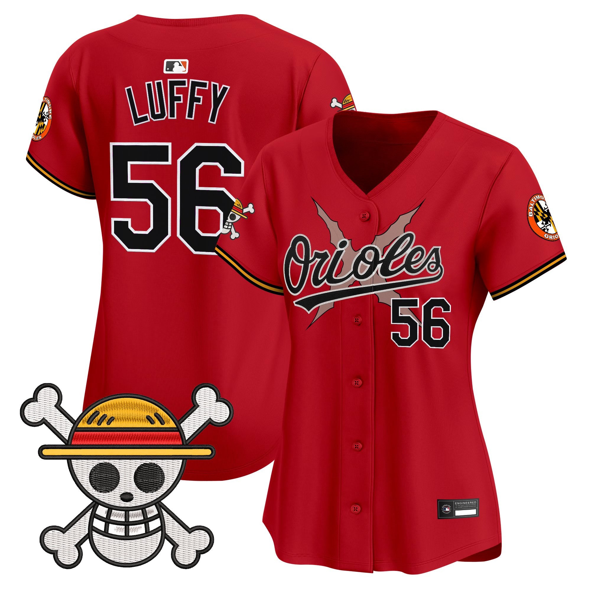 Women's Baltimore Orioles x One Piece Vapor Premier Limited Jersey - Stitched