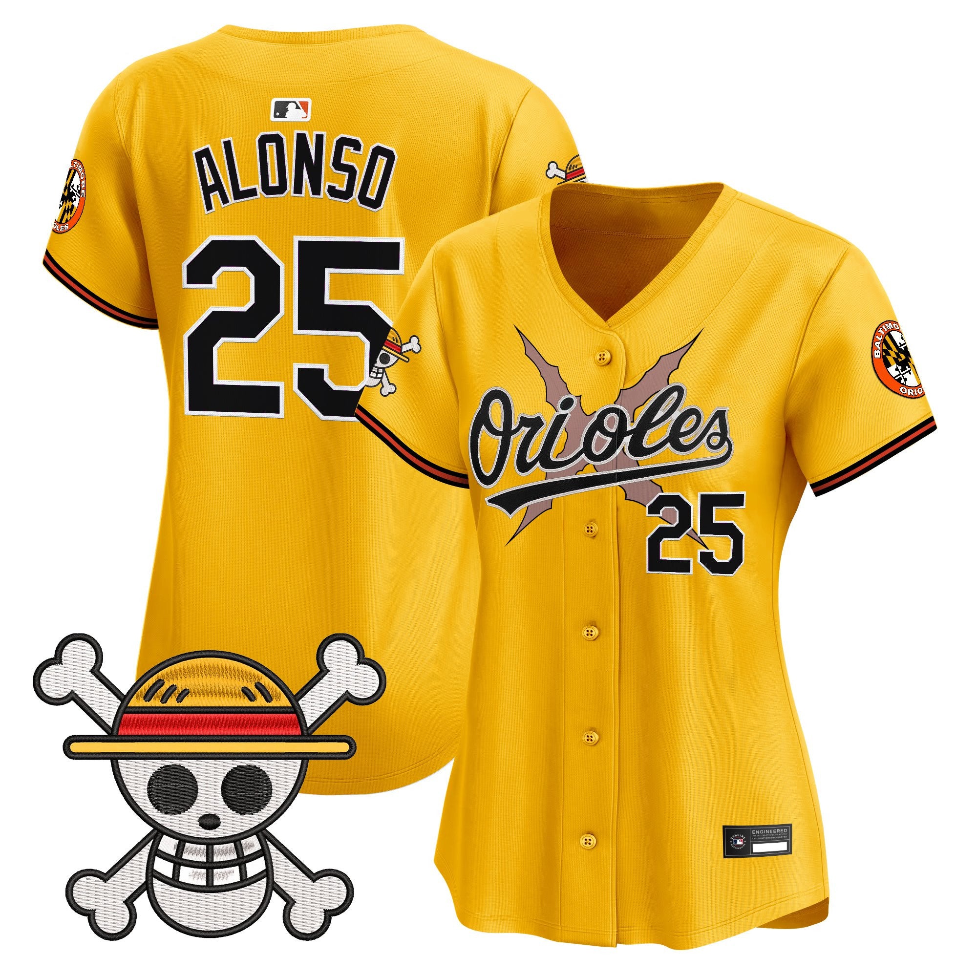 Women's Baltimore Orioles x One Piece Vapor Premier Limited Jersey - Stitched