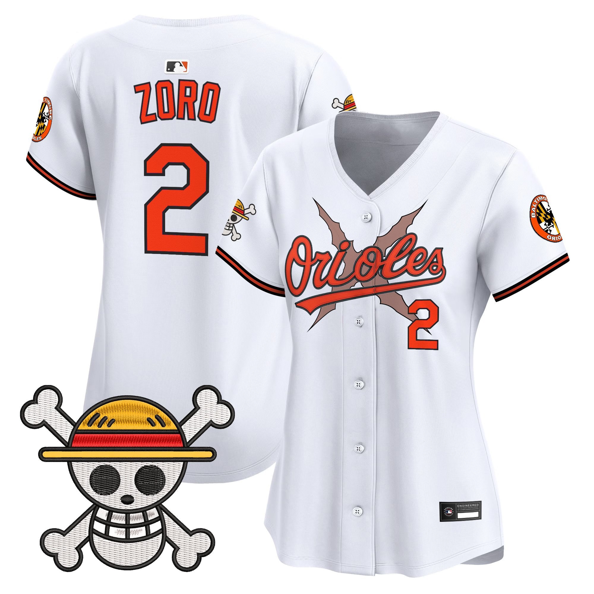 Women's Baltimore Orioles x One Piece Vapor Premier Limited Jersey - Stitched
