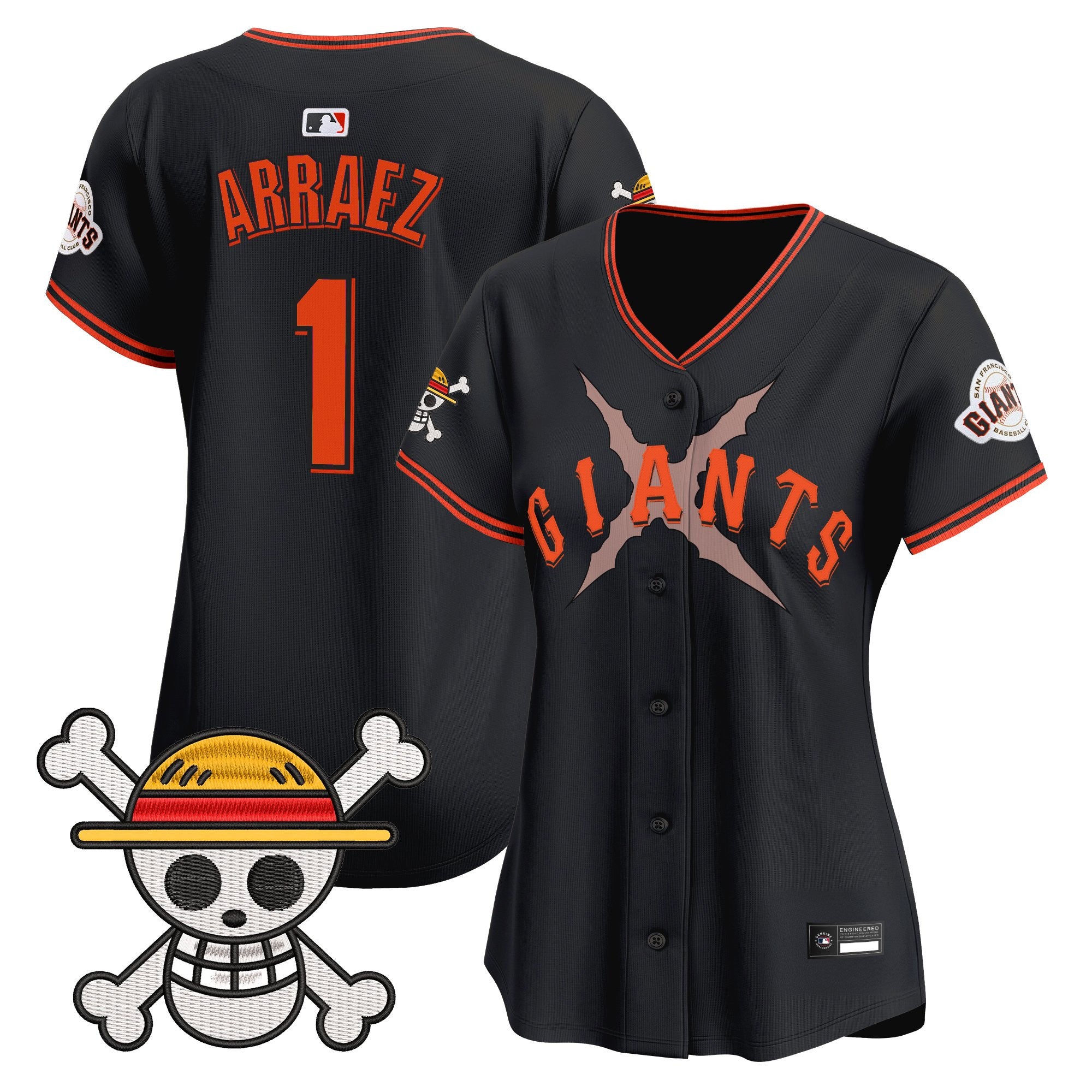 Women's San Francisco Giants x One Piece Vapor Premier Limited Jersey - Stitched