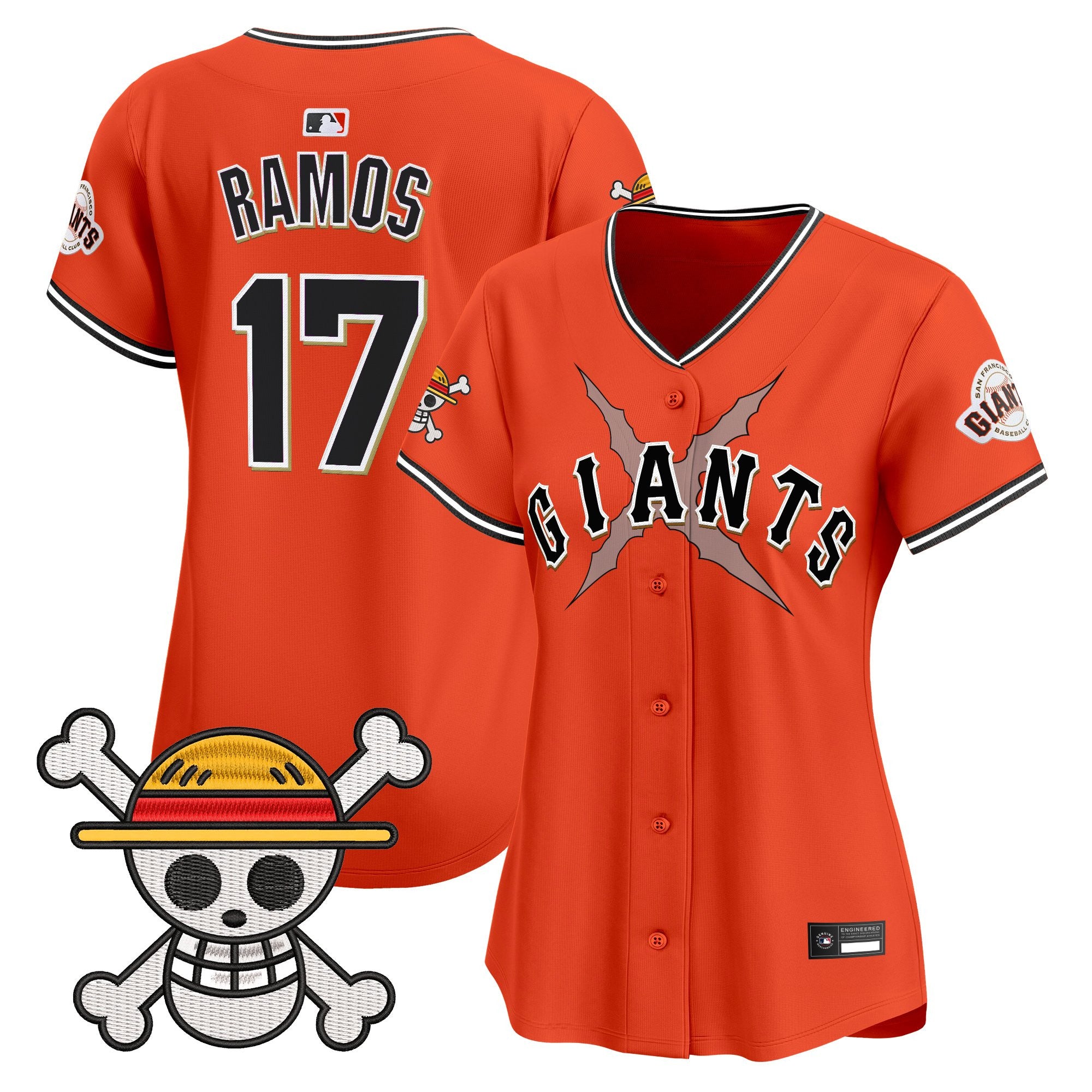 Women's San Francisco Giants x One Piece Vapor Premier Limited Jersey - Stitched