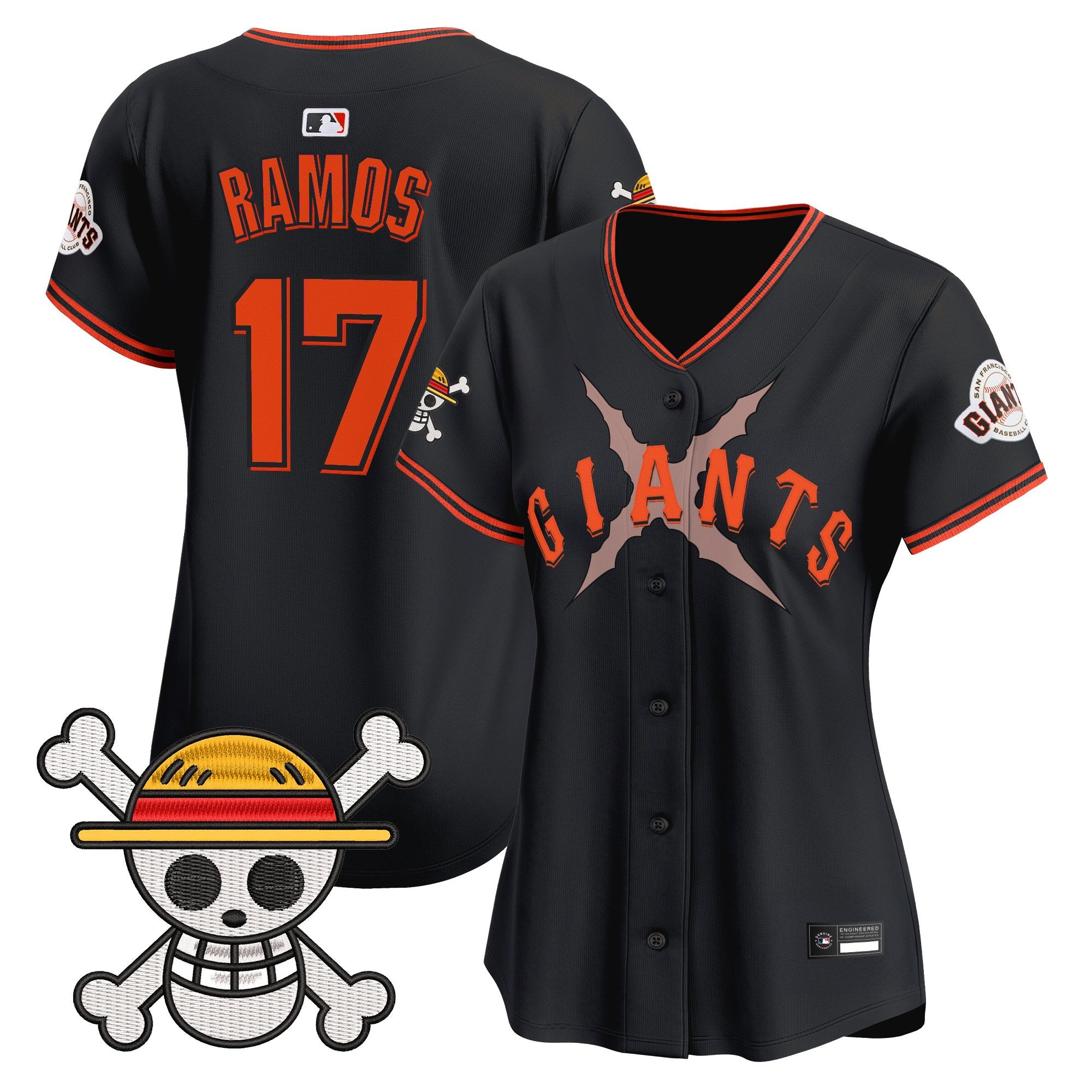Women's San Francisco Giants x One Piece Vapor Premier Limited Jersey - Stitched