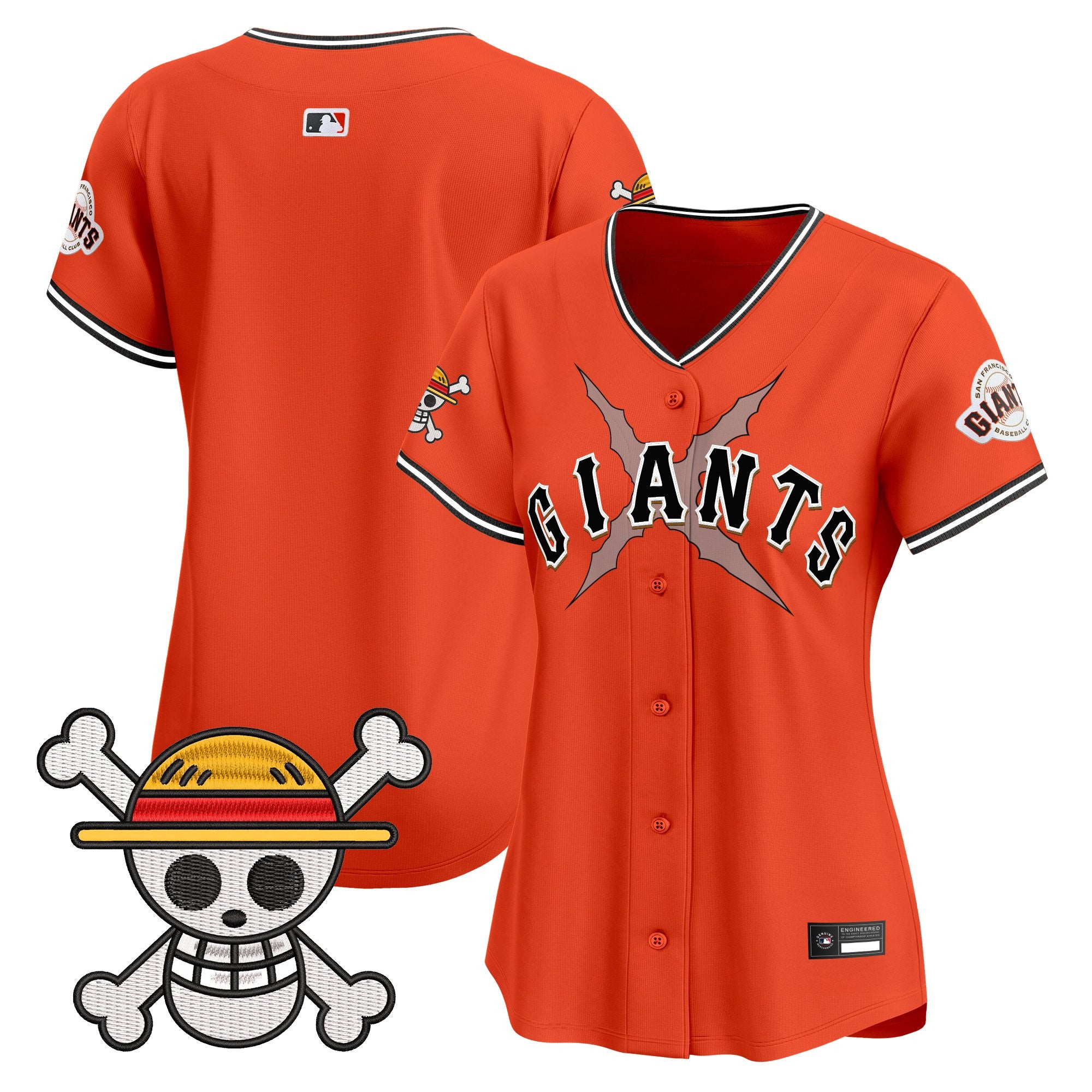 Women's San Francisco Giants x One Piece Vapor Premier Limited Jersey - Stitched