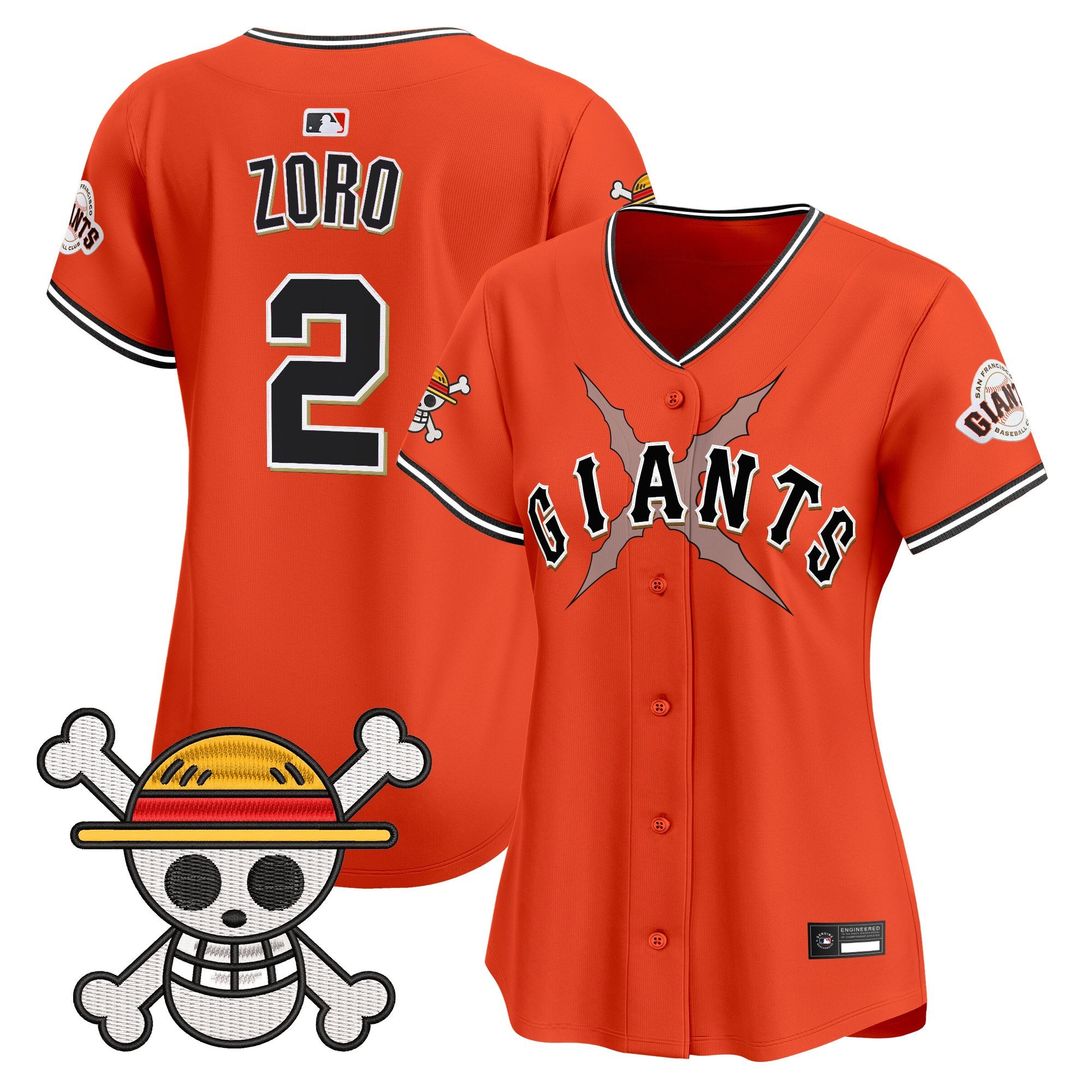 Women's San Francisco Giants x One Piece Vapor Premier Limited Jersey - Stitched