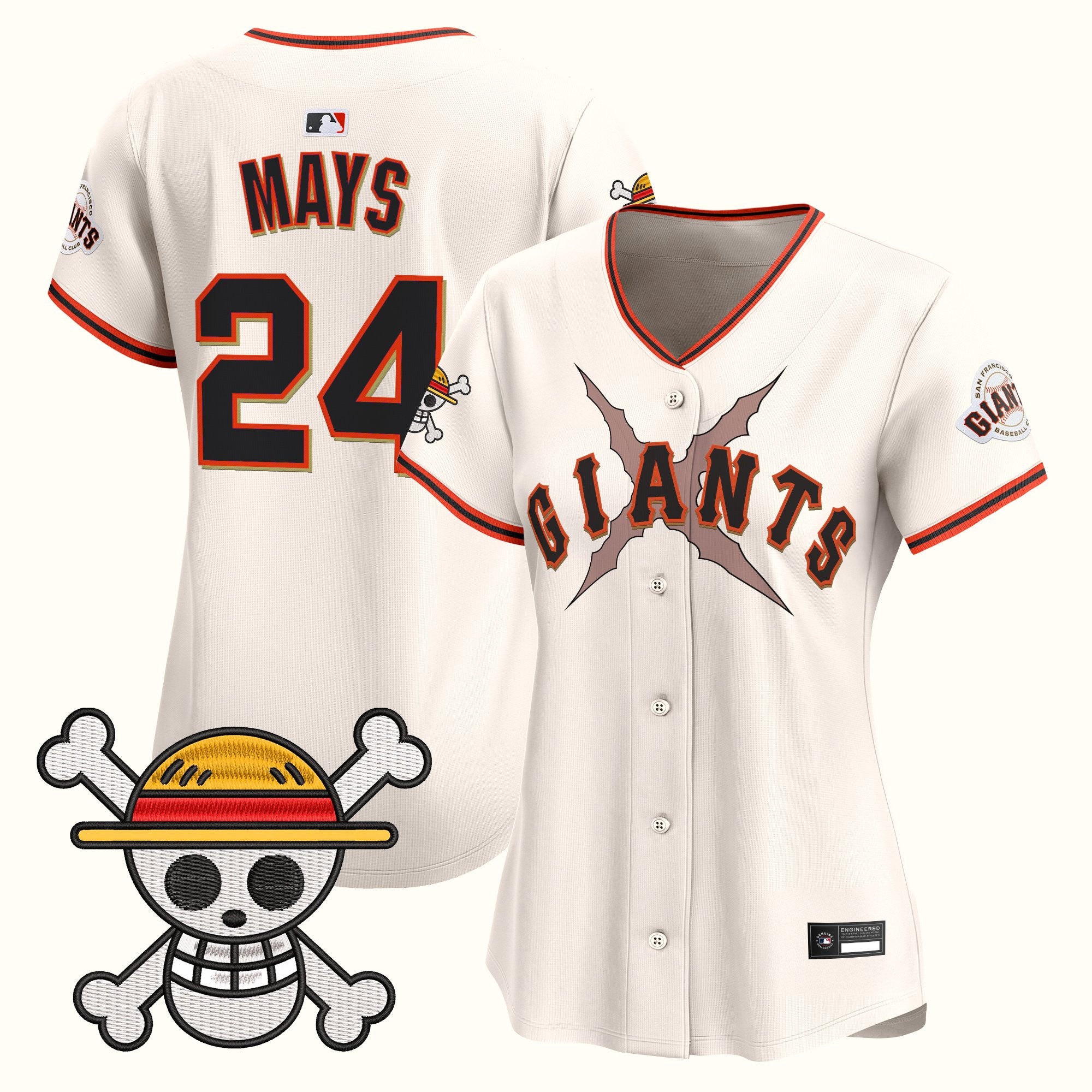Women's San Francisco Giants x One Piece Vapor Premier Limited Jersey - Stitched