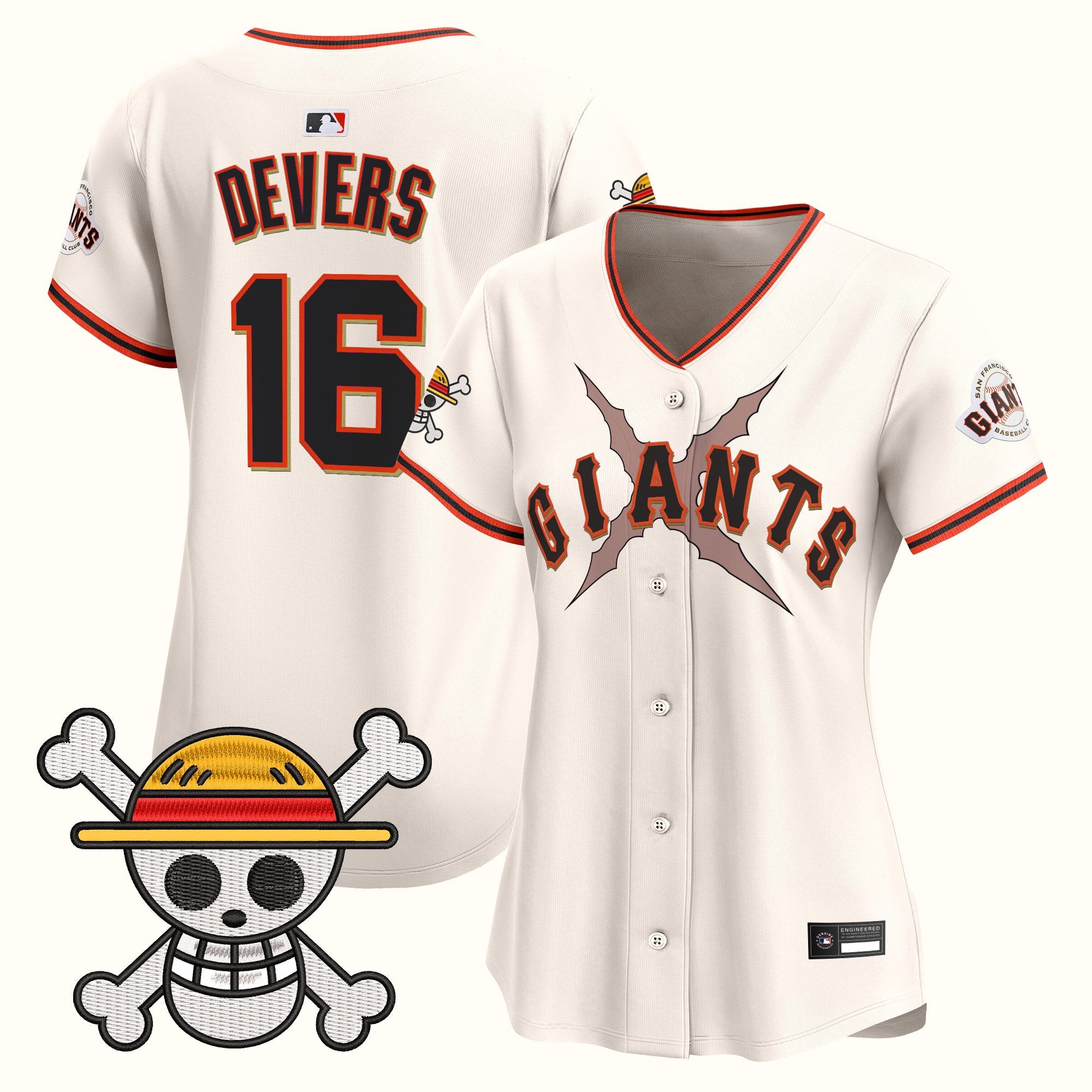 Women's San Francisco Giants x One Piece Vapor Premier Limited Jersey - Stitched