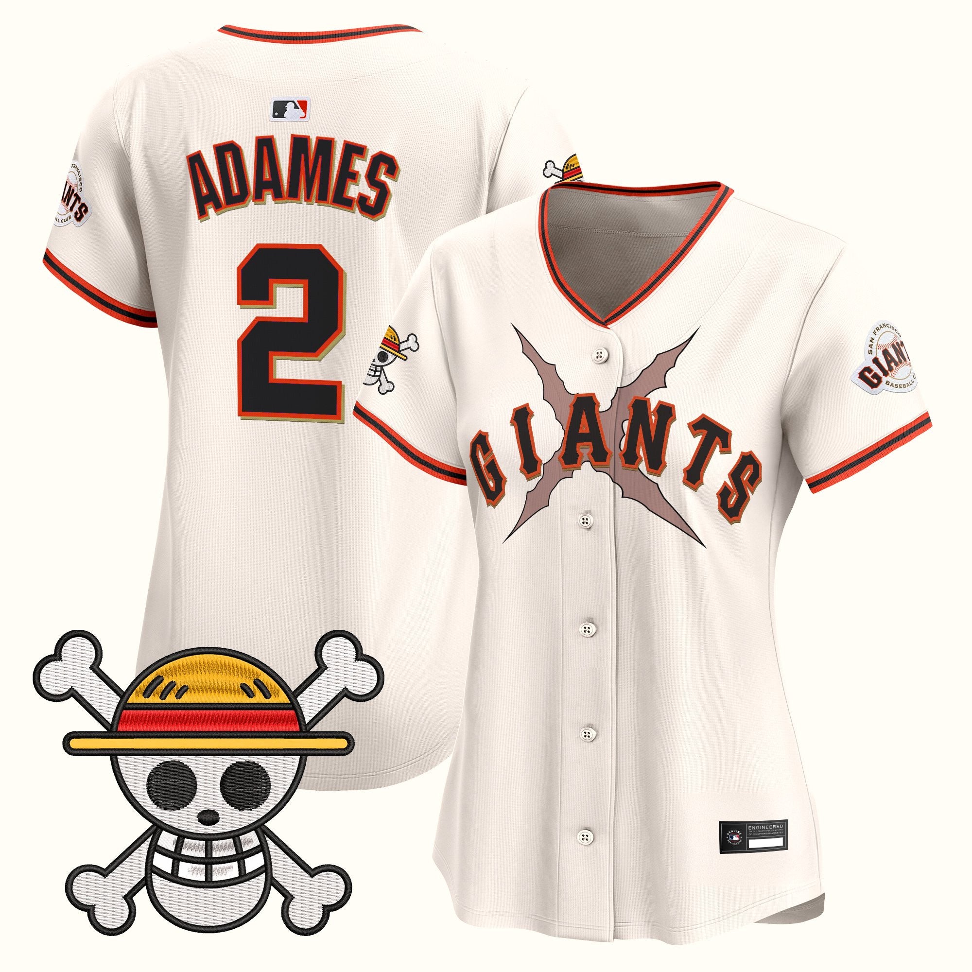 Women's San Francisco Giants x One Piece Vapor Premier Limited Jersey - Stitched