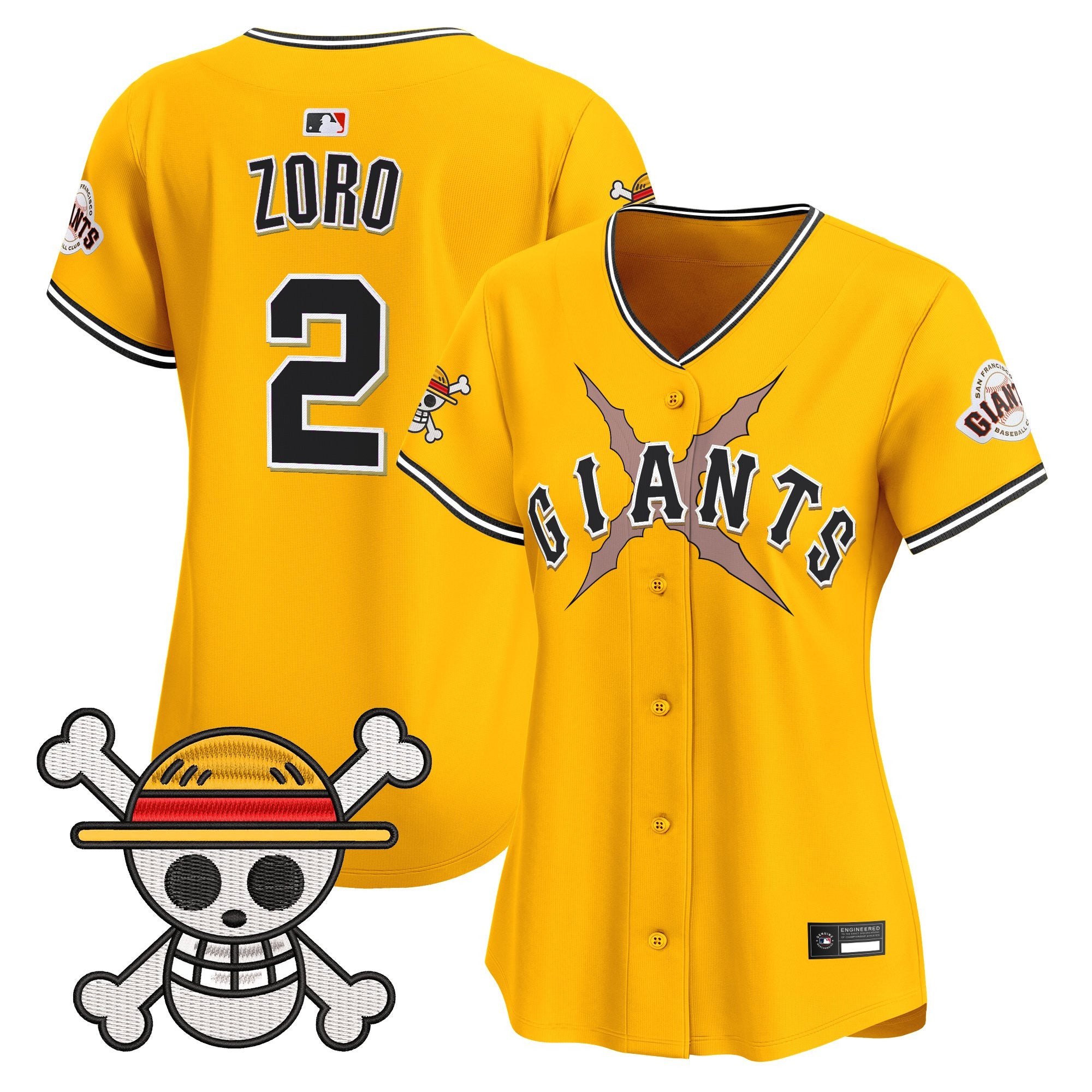 Women's San Francisco Giants x One Piece Vapor Premier Limited Jersey - Stitched