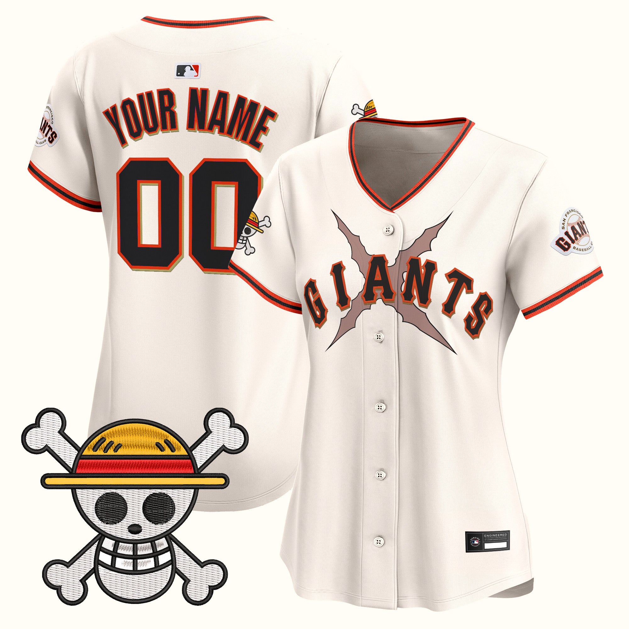 San Francisco Giants x One Piece Vapor Premier Limited Custom Jersey - Stitched