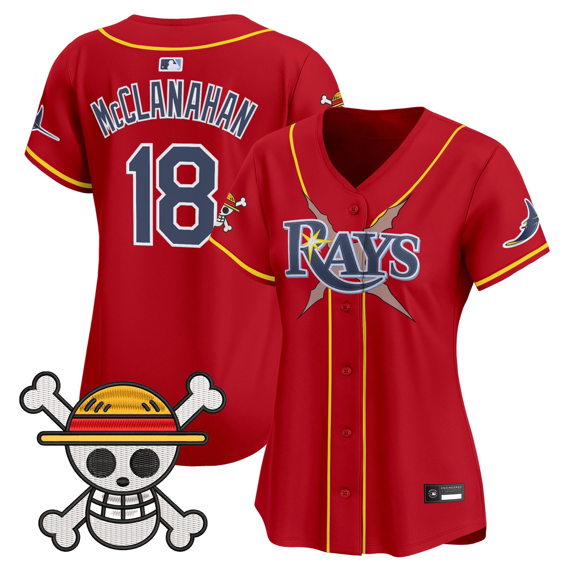 Women's Tampa Bay Rays x One Piece Vapor Premier Limited Jersey - Stitched