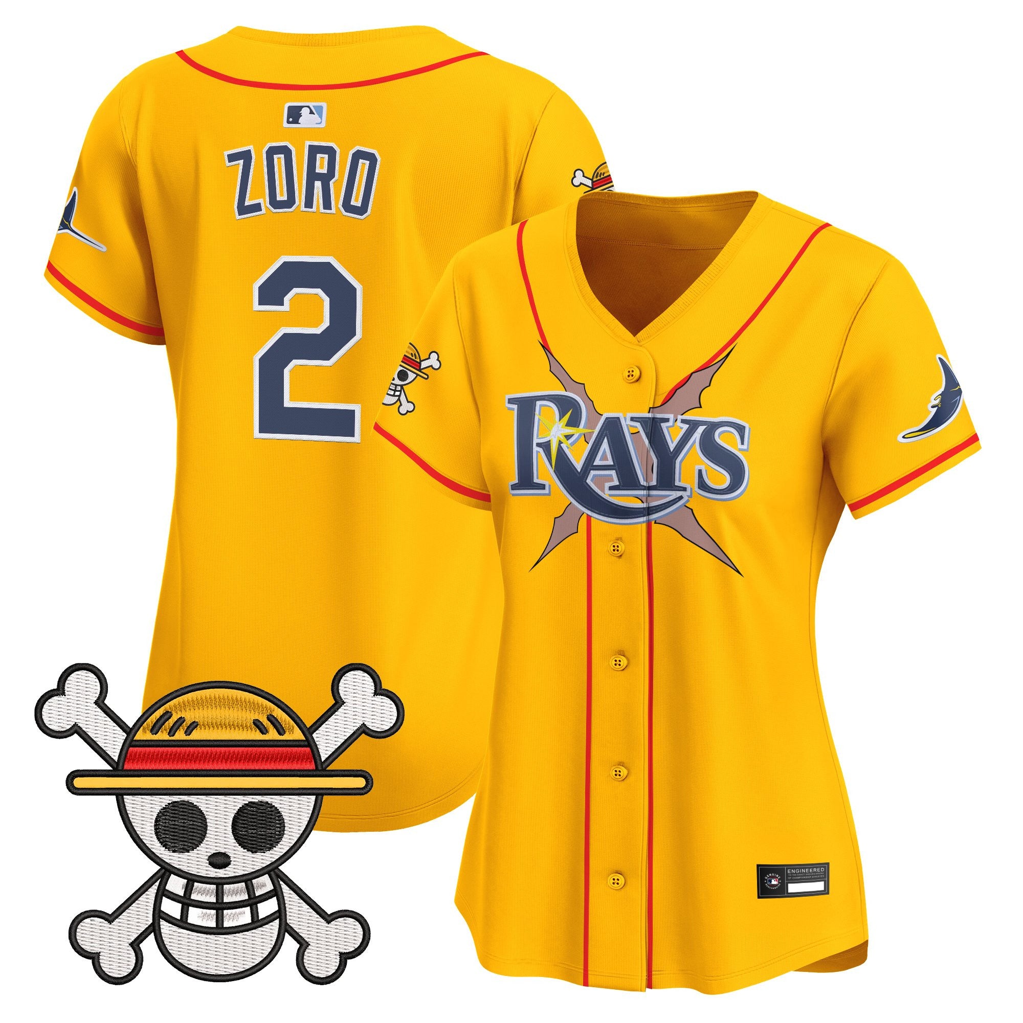 Women's Tampa Bay Rays x One Piece Vapor Premier Limited Jersey - Stitched