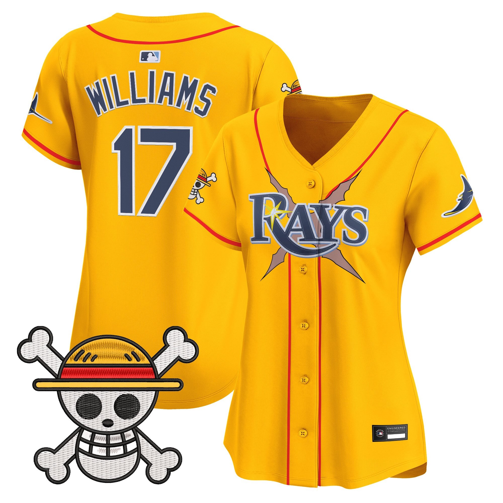 Women's Tampa Bay Rays x One Piece Vapor Premier Limited Jersey - Stitched