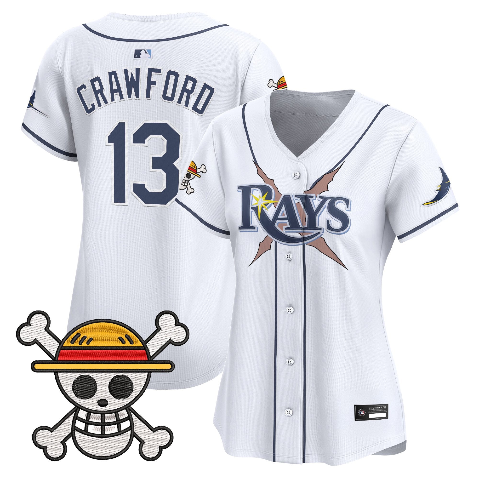 Women's Tampa Bay Rays x One Piece Vapor Premier Limited Jersey - Stitched