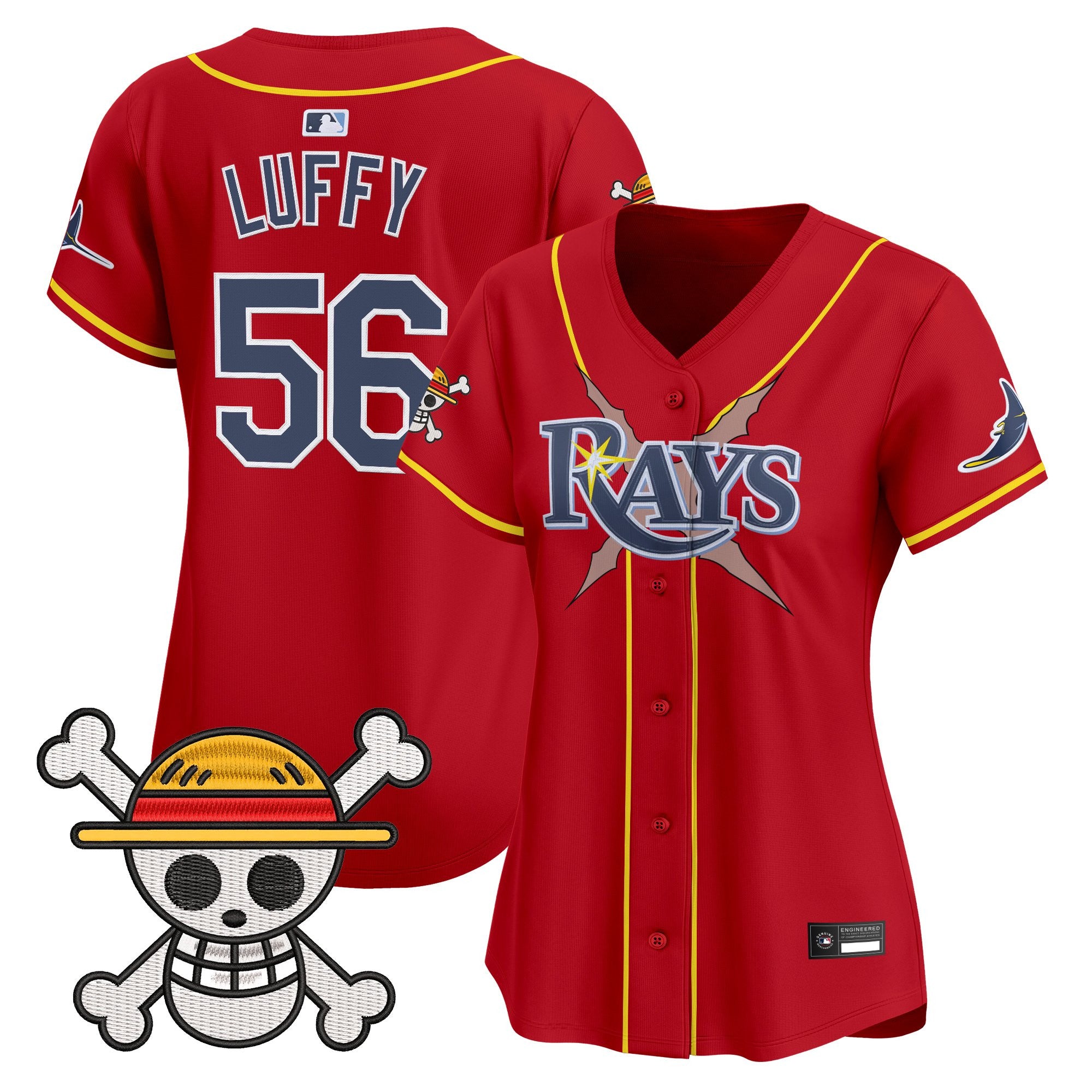Women's Tampa Bay Rays x One Piece Vapor Premier Limited Jersey - Stitched