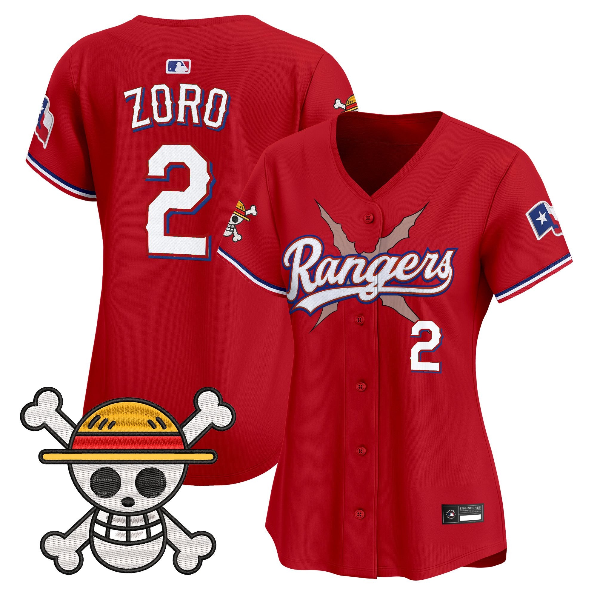 Women's Texas Rangers x One Piece Vapor Premier Limited Jersey - Stitched